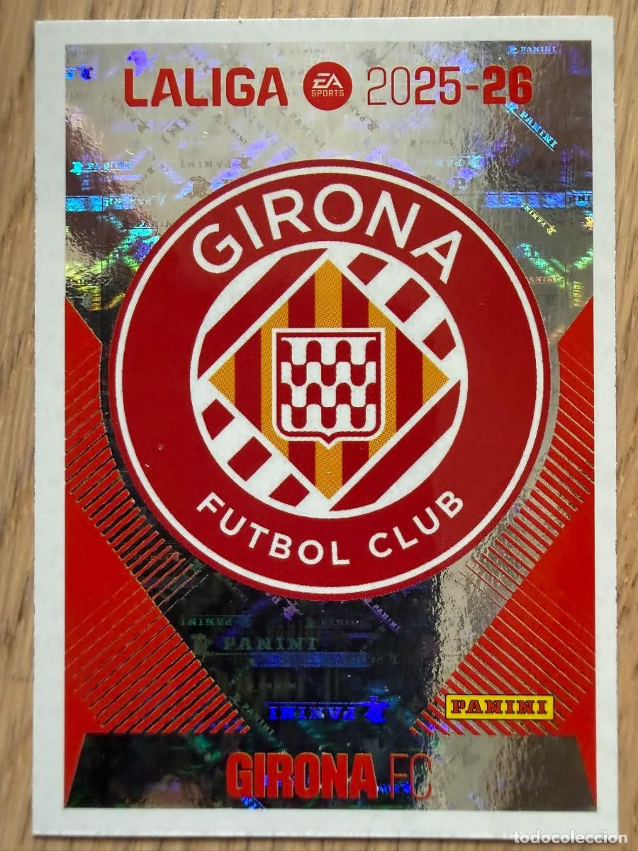 Cromos de f&uacute;tbol: 1 ESCUDO GIRONA 25 26 2025 2026 LIGA EA SPORTS COLECCIONES ESTE SIN PEGAR STICKER