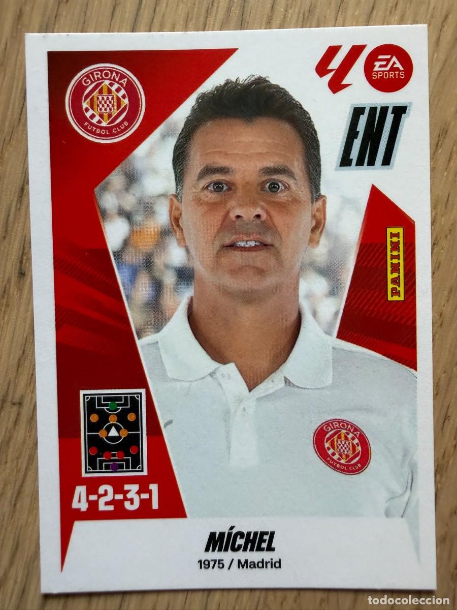 Cromos de f&uacute;tbol: 2 MICHEL ENTRENADOR GIRONA 25 26 2025 2026 LIGA EA SPORTS COLECCIONES ESTE SIN PEGAR STICKER