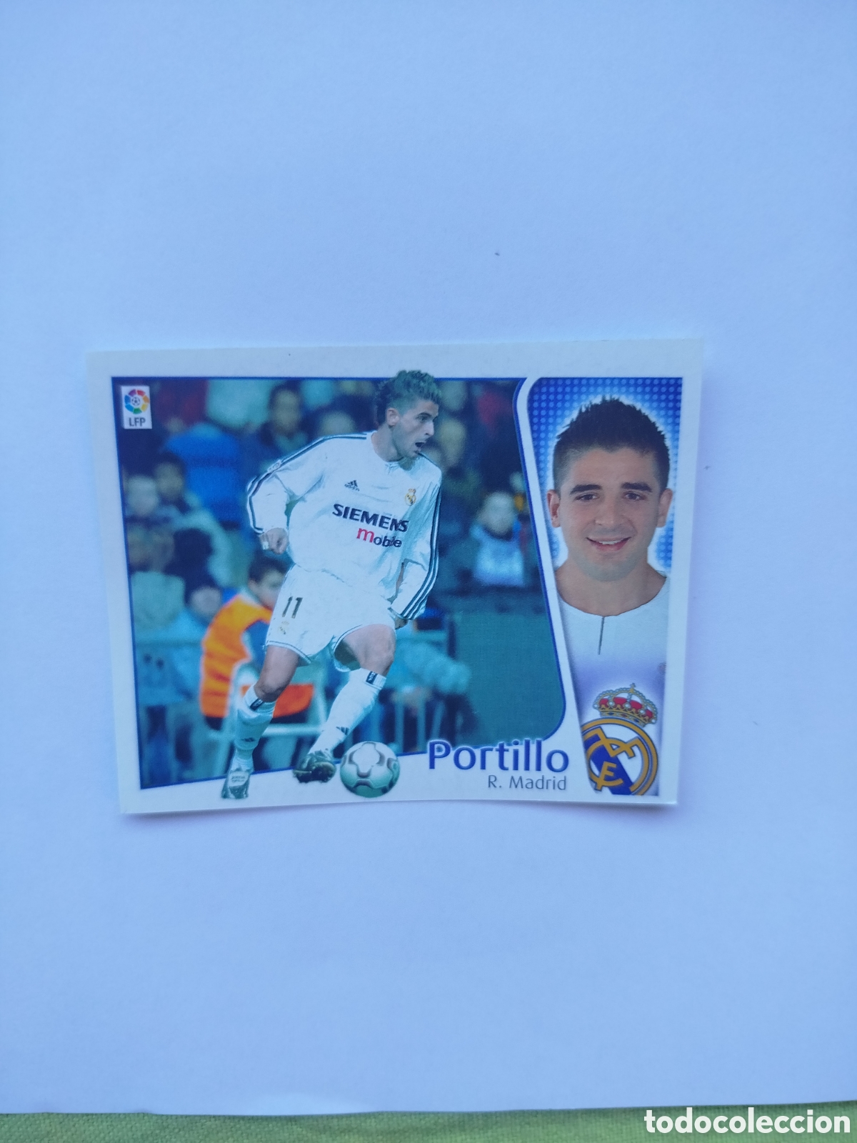 Cromos de f&uacute;tbol: Portillo Baja Dif&iacute;cil Sin Pegar R. Madrid 2004-2005 Liga Este sin pegar
