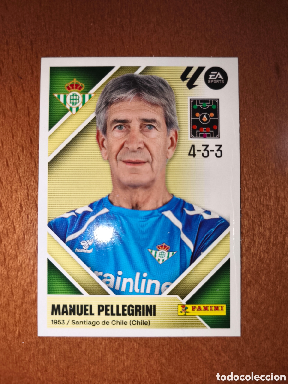 Cromos de f&uacute;tbol: Manuel Pellegrini n&deg;2 liga este 26/27 Real Betis