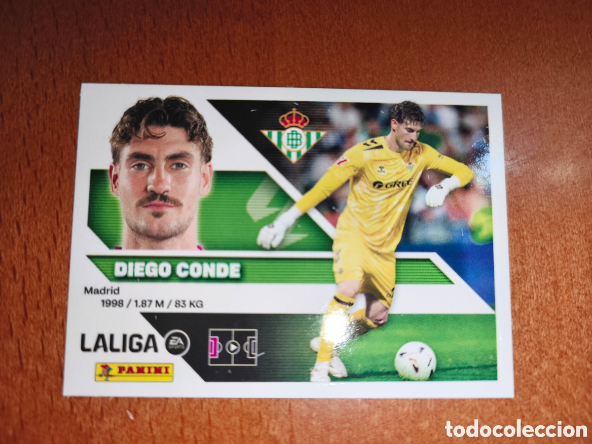 Cromos de f&uacute;tbol: Diego Conde n&deg;4 Bis Coloca liga este 26/27 Real Betis