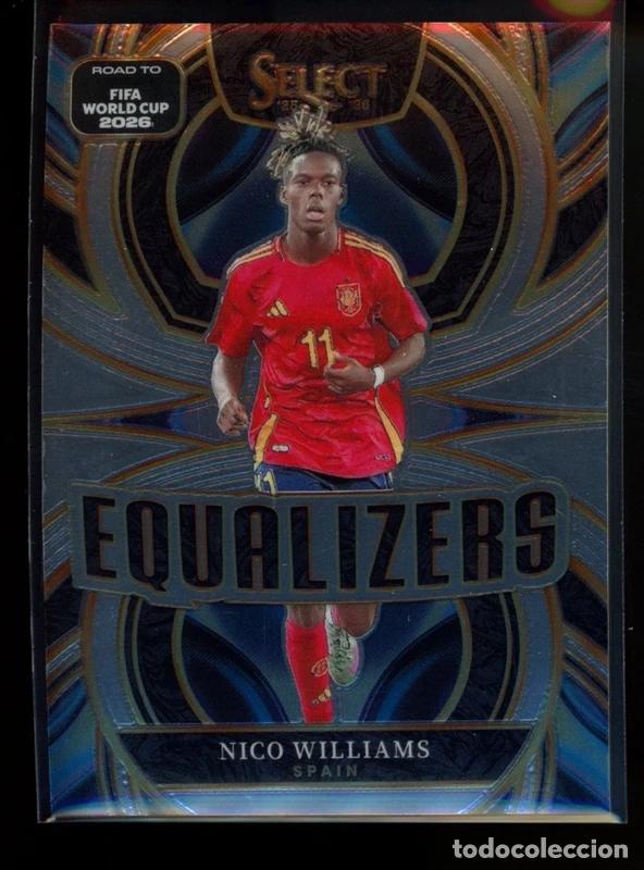 Cromos de f&uacute;tbol: Nico Williams Equalizers #20 Spain Panini Select Road to FIFA World Cup