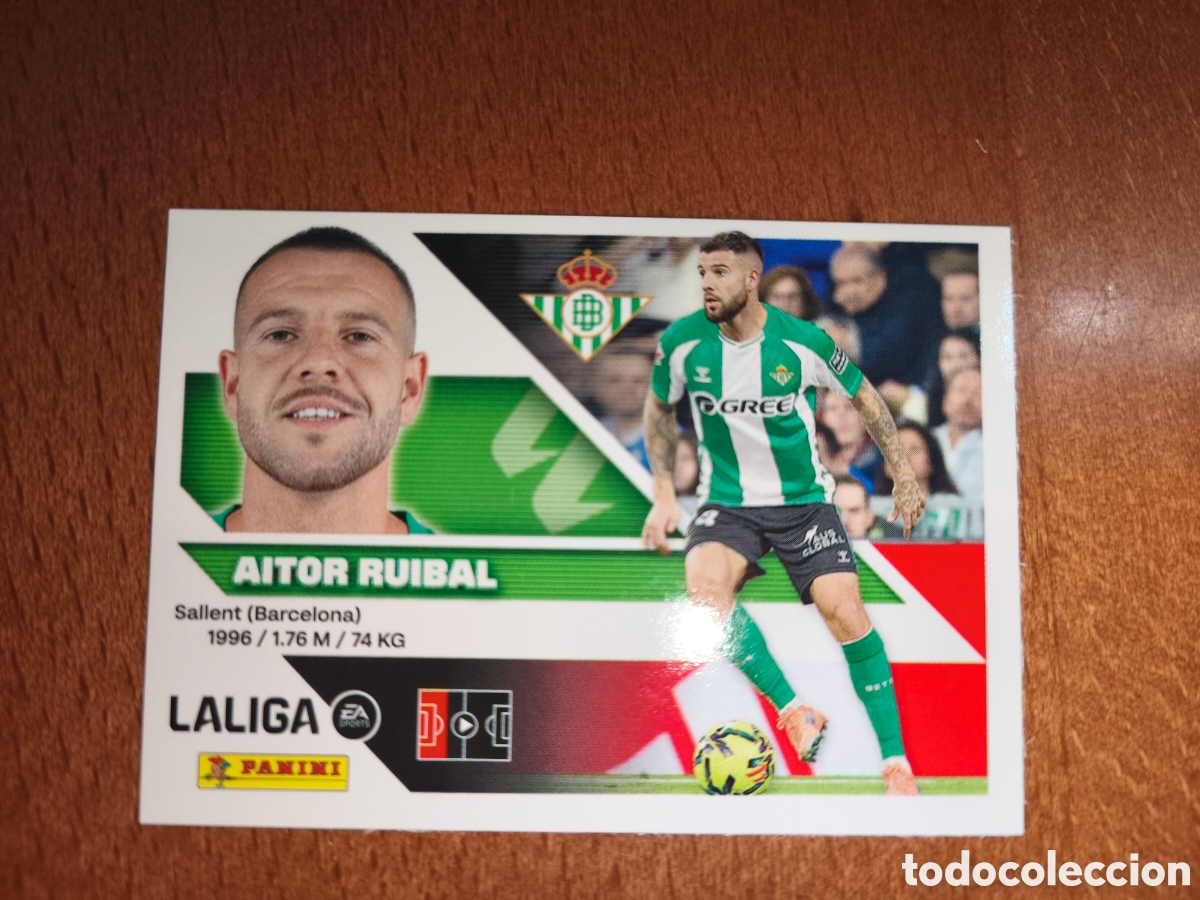 Cromos de f&uacute;tbol: Aitor Ruibal n&deg;5A liga este 26/27 Real Betis