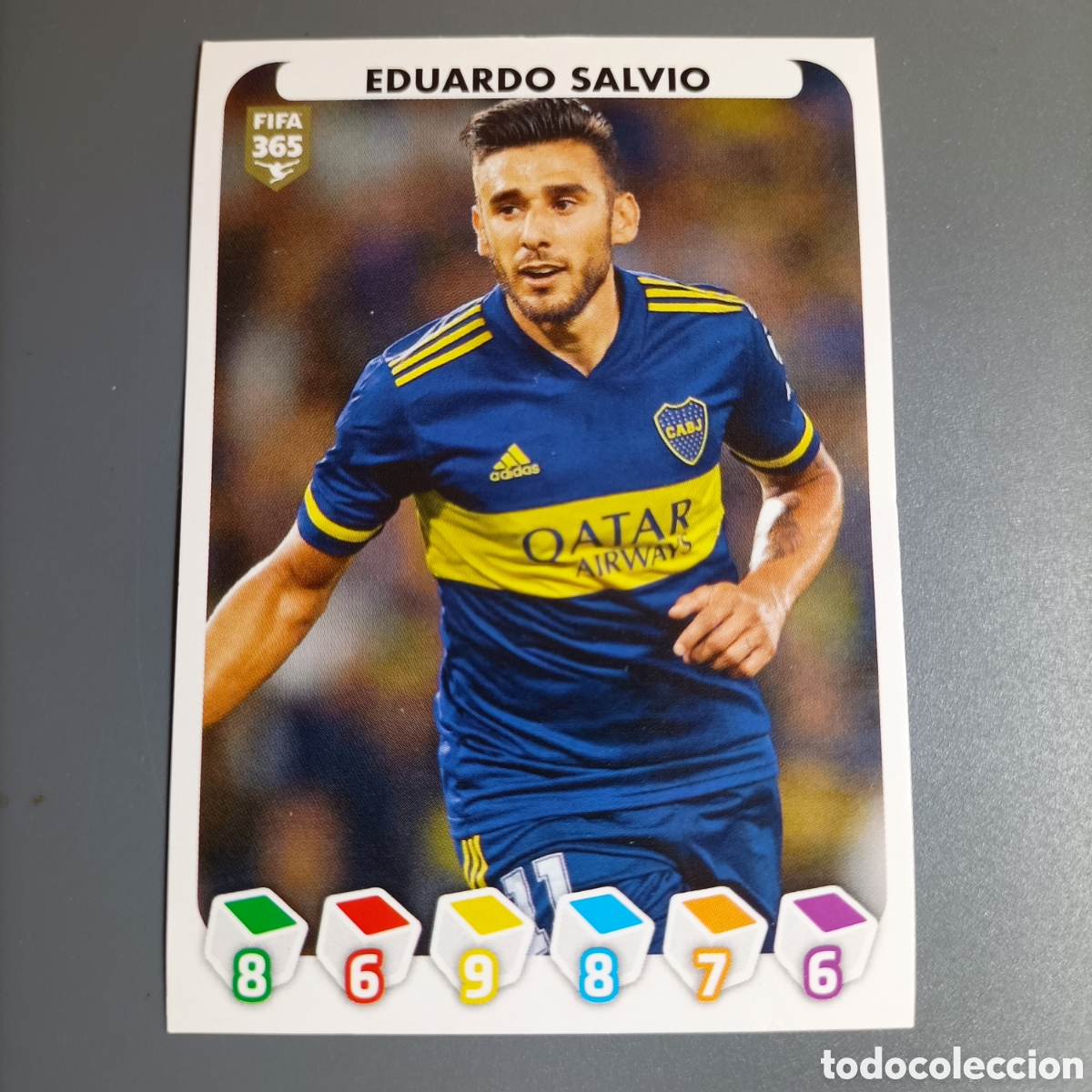 Cromos de f&uacute;tbol: STICKER PANINI ALBUM 2021. FIFA 365 (BOCA JUNIORS) №389 EDUARDO SALVIO
