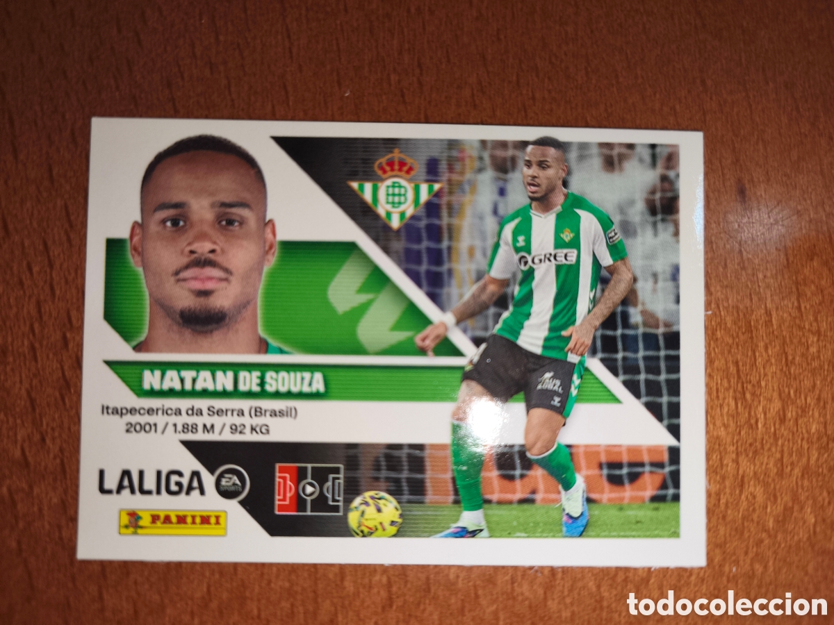 Cromos de f&uacute;tbol: Natan n&deg;8 liga este 26/27 Real Betis