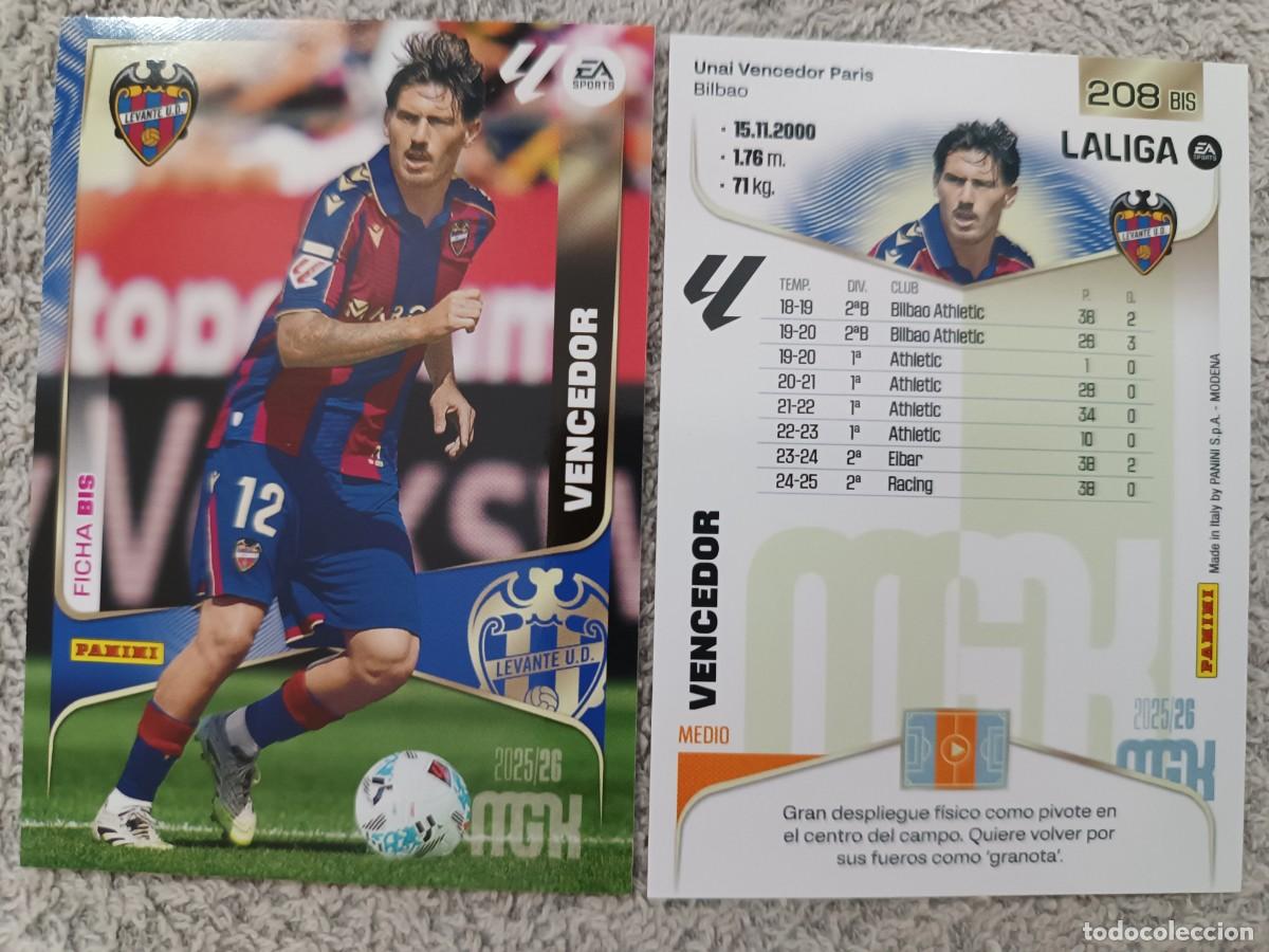 Cromos de f&uacute;tbol: MEGACRACKS 2025-2026 208 BIS VENCEDOR