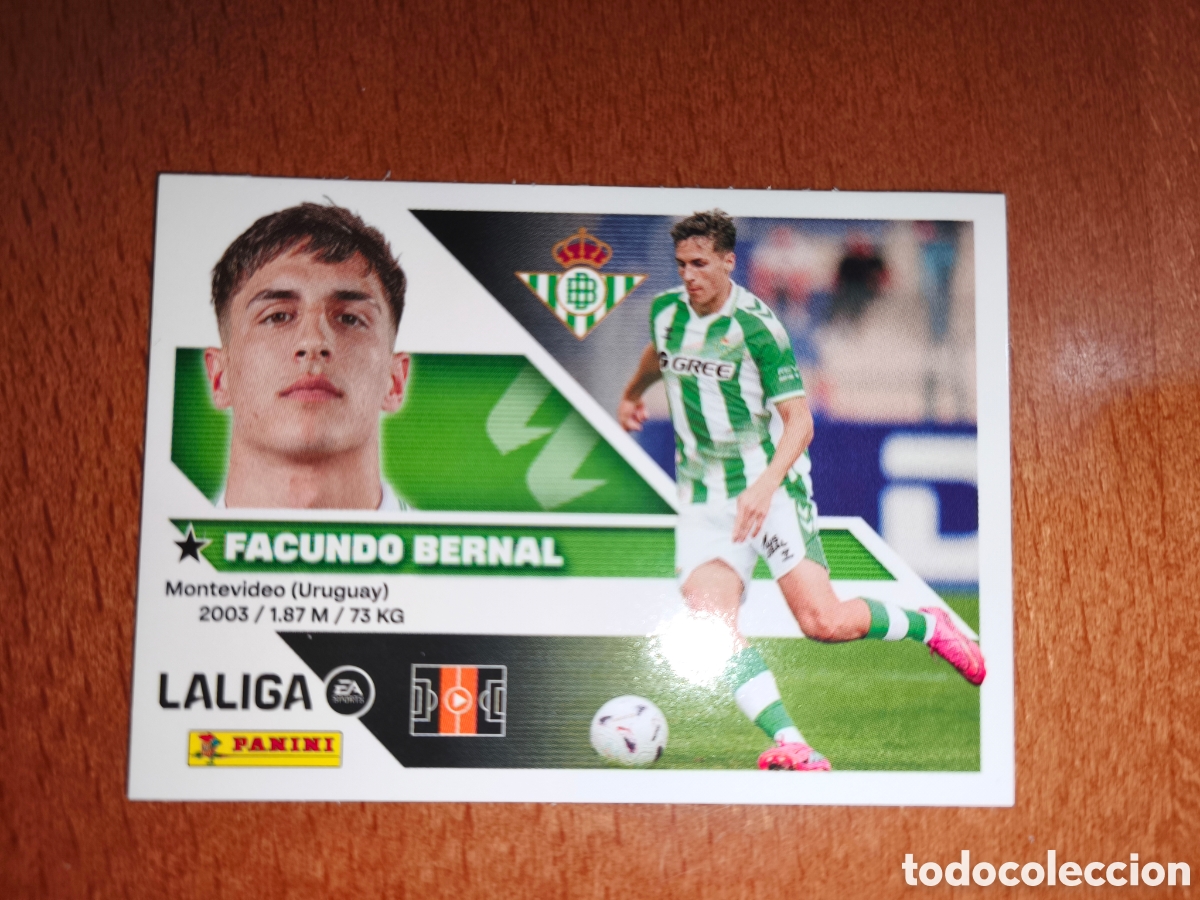 Cromos de f&uacute;tbol: Facundo Bernal n&deg;13 liga este 26/27 Real Betis