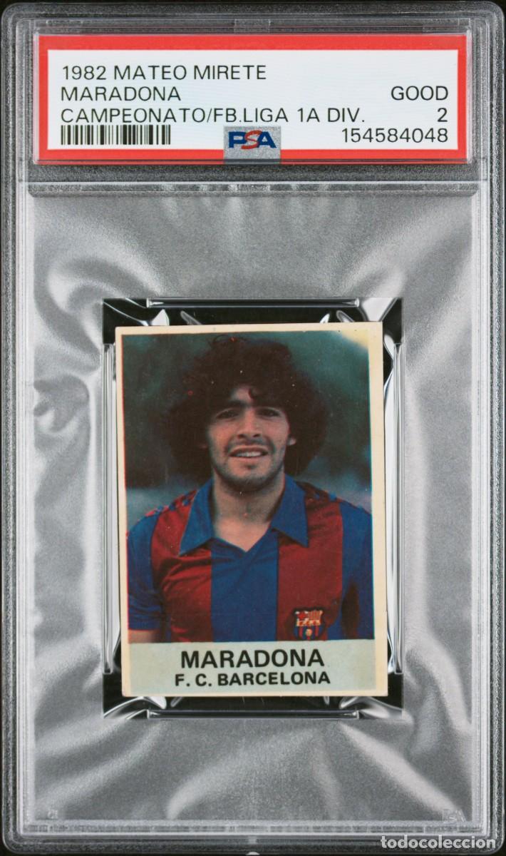 Fu&szlig;ball-Sticker: Maradona #42 Mateo Mirete 1982 FC Barcelona Futbol Liga Espa&ntilde;ola 83 Psa 2