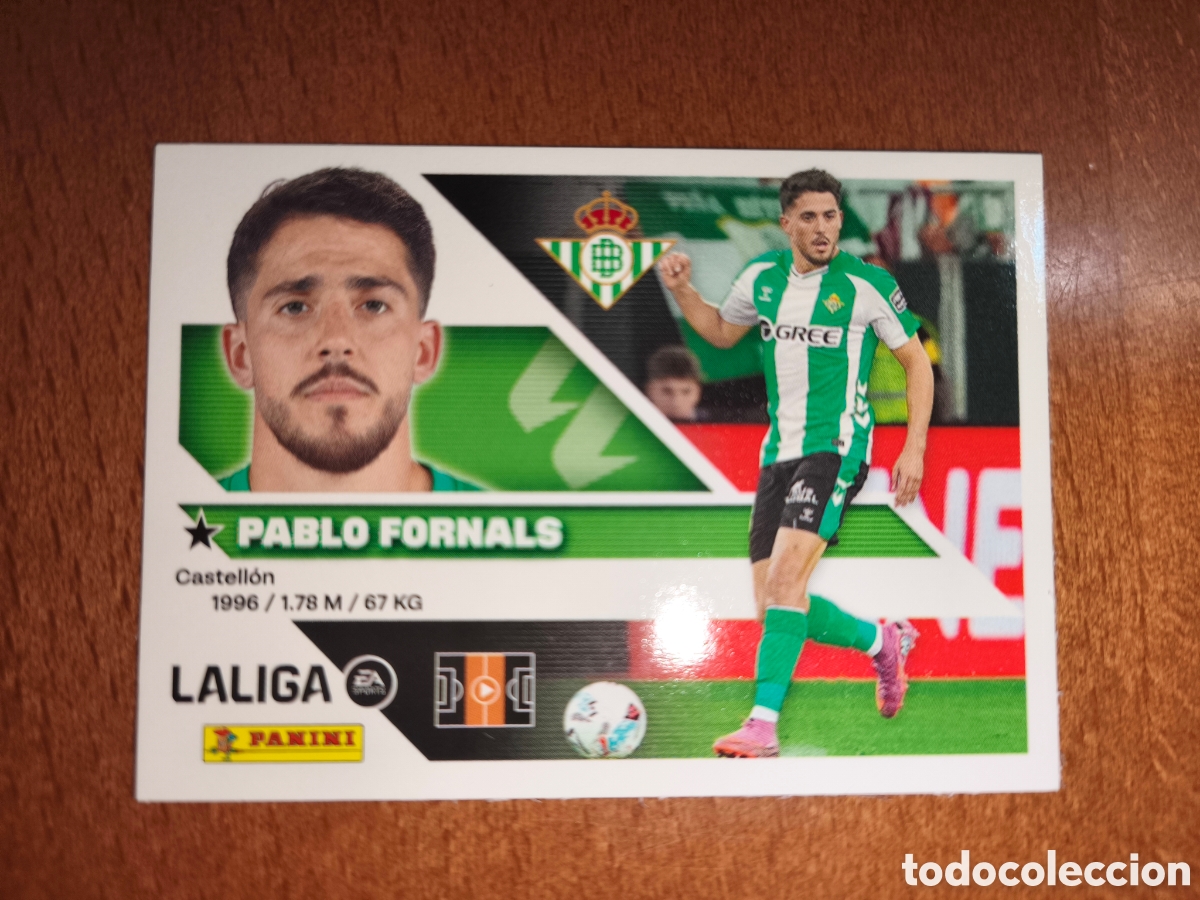 Cromos de Futebol: Pablo Fornals n&deg;15 liga este 26/27 Real Betis