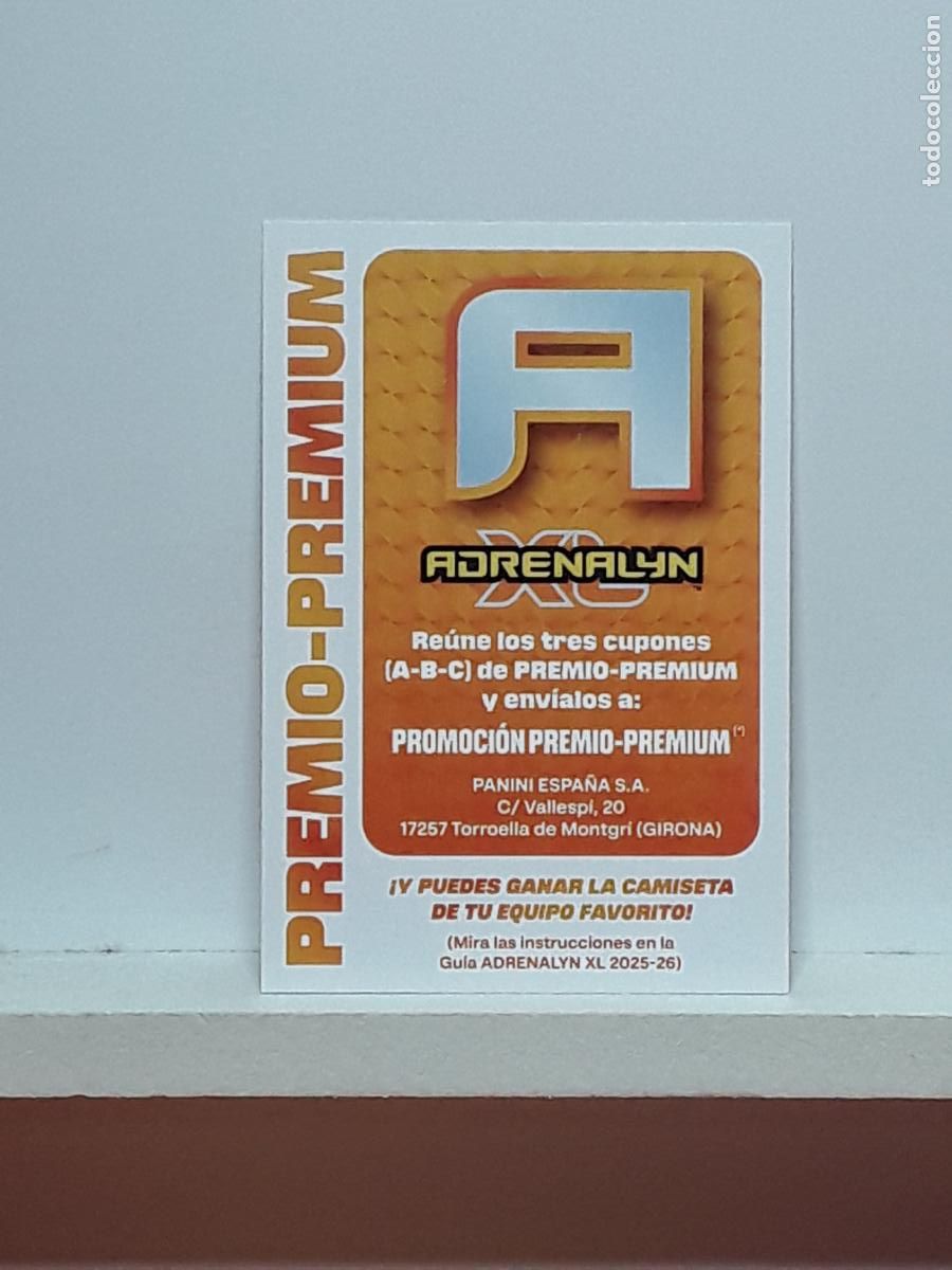 Cromos de Futebol: ADRENALYN 2025 2026 25 26 ALBUM PANINI LIGA N LETRA PROMOCION PREMIO PREMIUM A