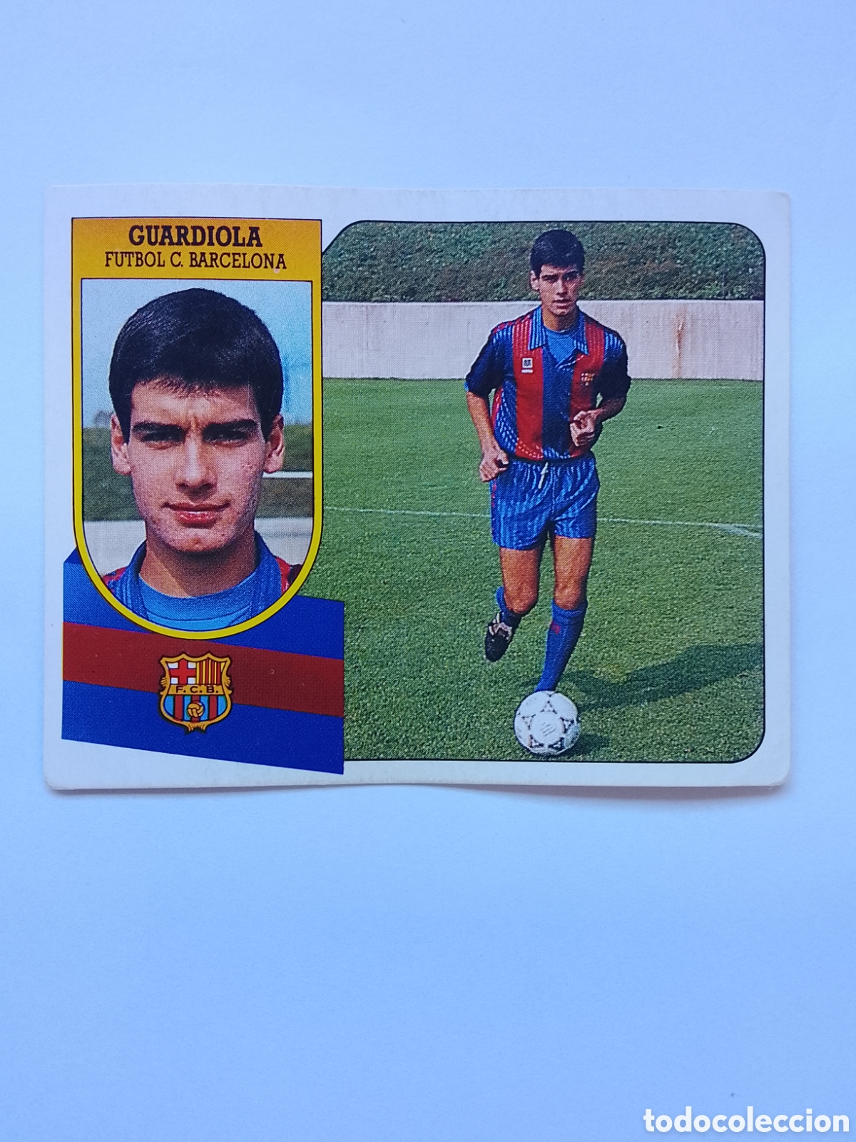 Cromos de f&uacute;tbol: GUARDIOLA BARCELONA ROOKIE CARTON LIGA ESTE 91-92