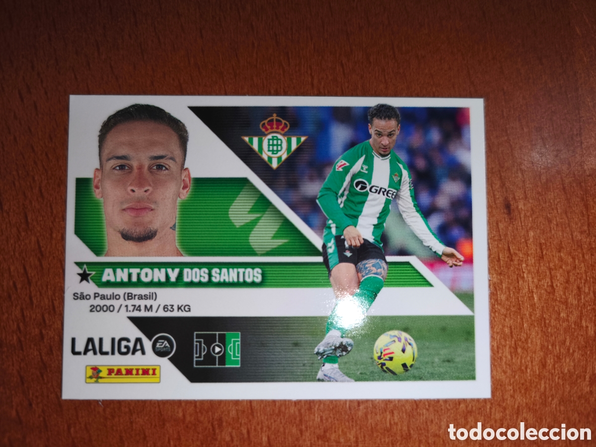 Cromos de f&uacute;tbol: Antony n&deg;18 liga este 26/27 Real Betis
