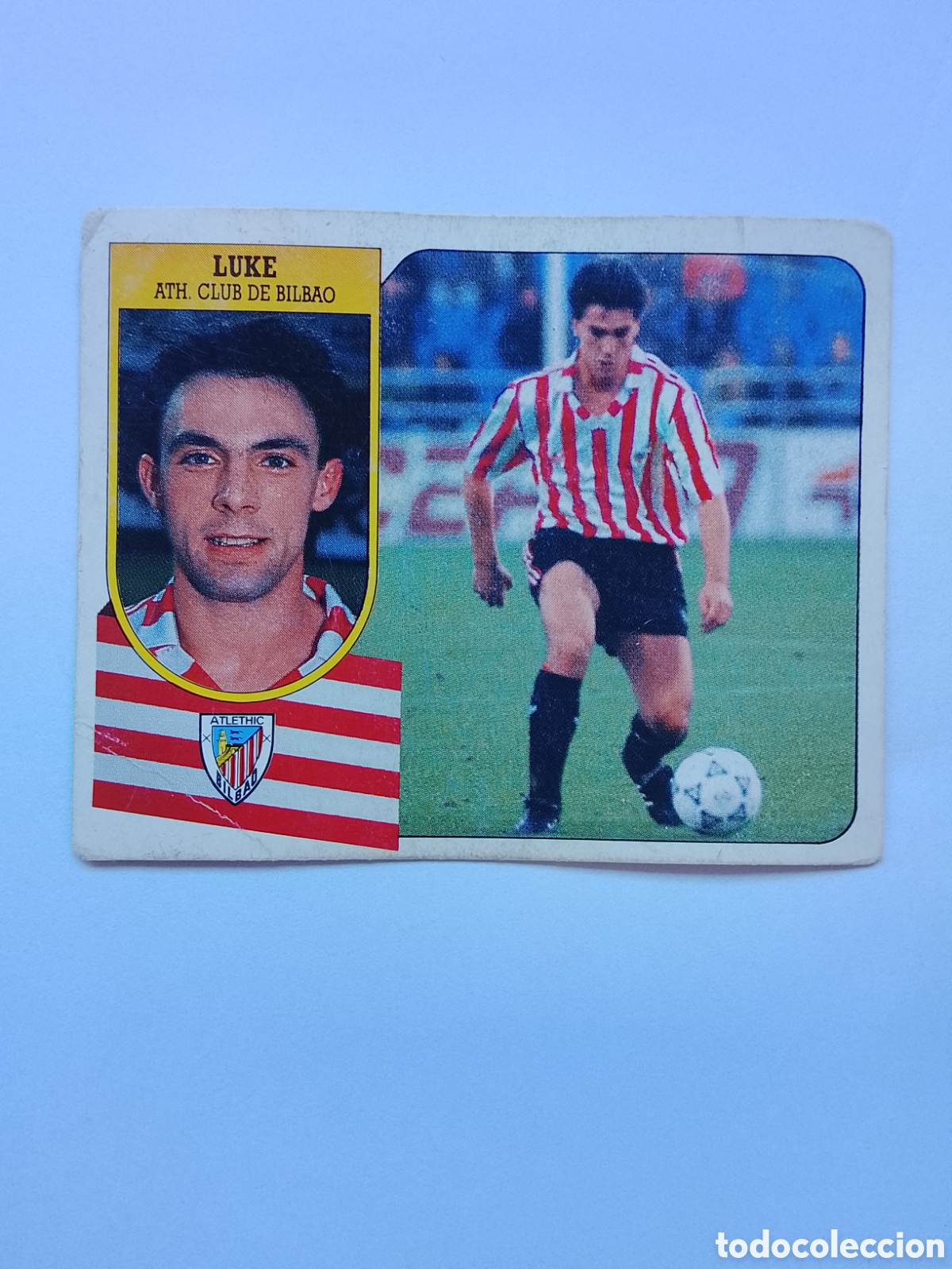 Football Stickers: LUKE ATHLETIC CLUB BILBAO VERSI&Oacute;N LIGA ESTE 91-92 CARTON
