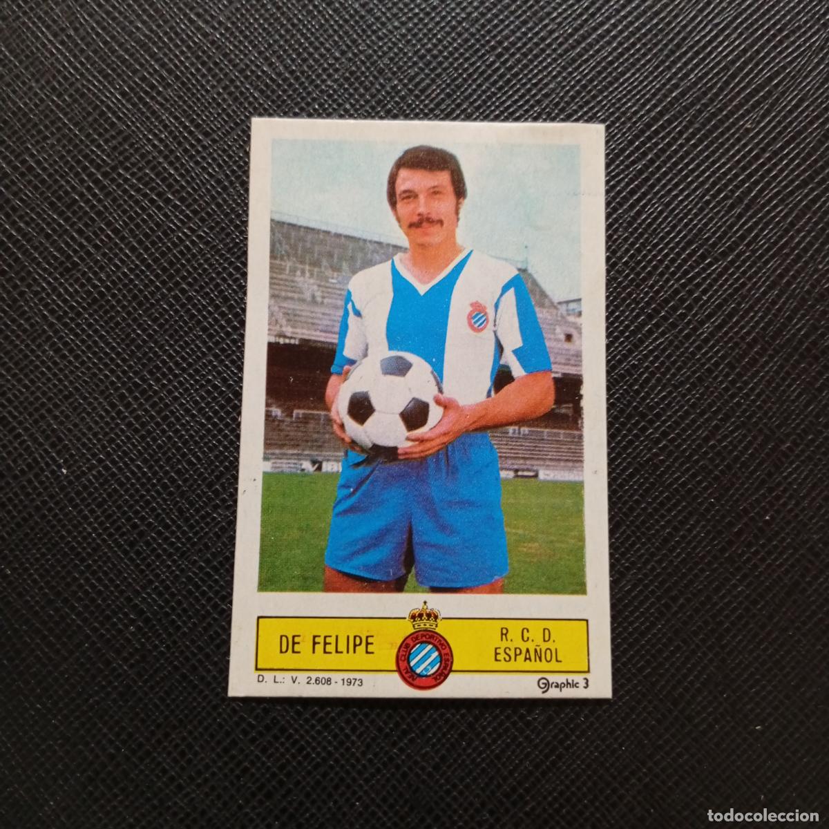 Cromos de f&uacute;tbol: DE FELIPE ESPA&Ntilde;OL ESTE 1973 1974 CROMO FUTBOL LIGA 73 74 - DESPEGADO - A206 PG51