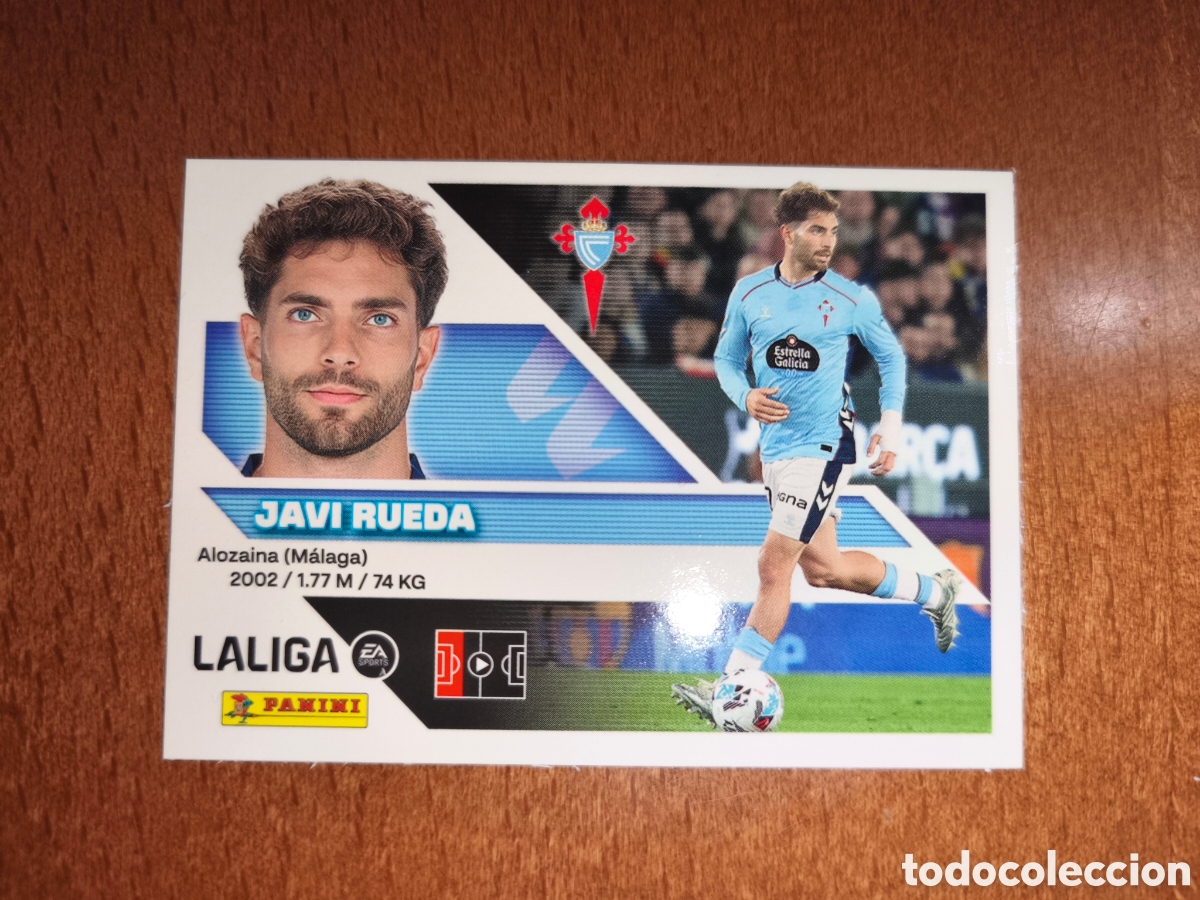 Cromos de f&uacute;tbol: Javi Rueda n&deg;6 liga este 26/27 Celta