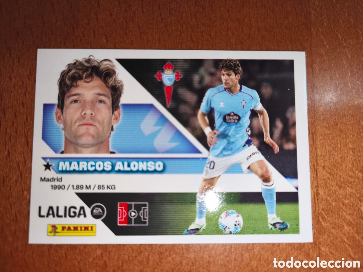 Cromos de f&uacute;tbol: Marcos Alonso n&deg;9A liga este 26/27 Celta
