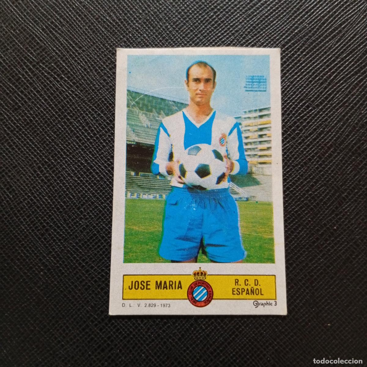 Cromos de f&uacute;tbol: JOSE MARIA ESPA&Ntilde;OL ESTE 1973 1974 CROMO FUTBOL LIGA 73 74 - DESPEGADO - A206 PG53