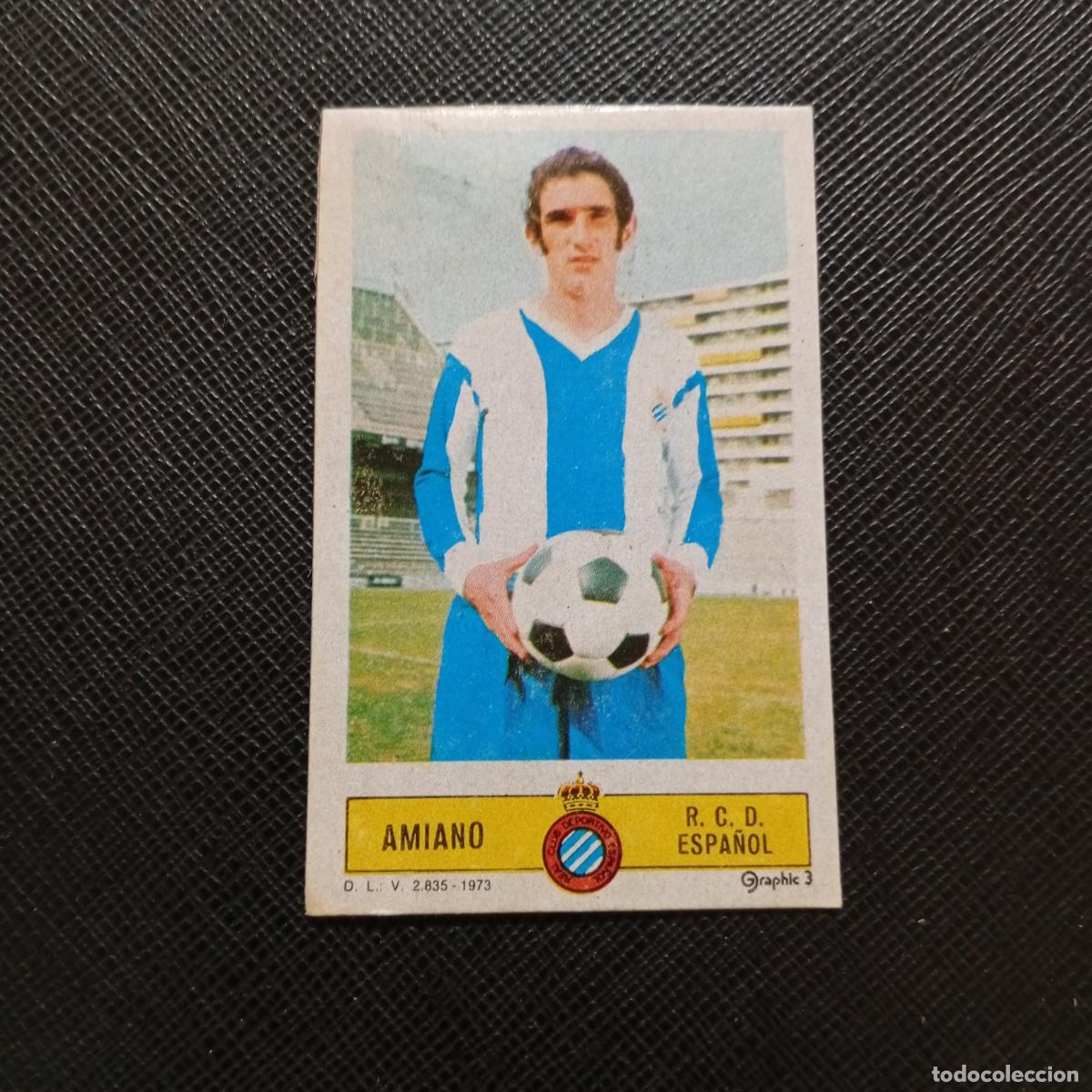 Cromos de f&uacute;tbol: AMIANO ESPA&Ntilde;OL ESTE 1973 1974 CROMO FUTBOL LIGA 73 74 - DESPEGADO - A206 PG53