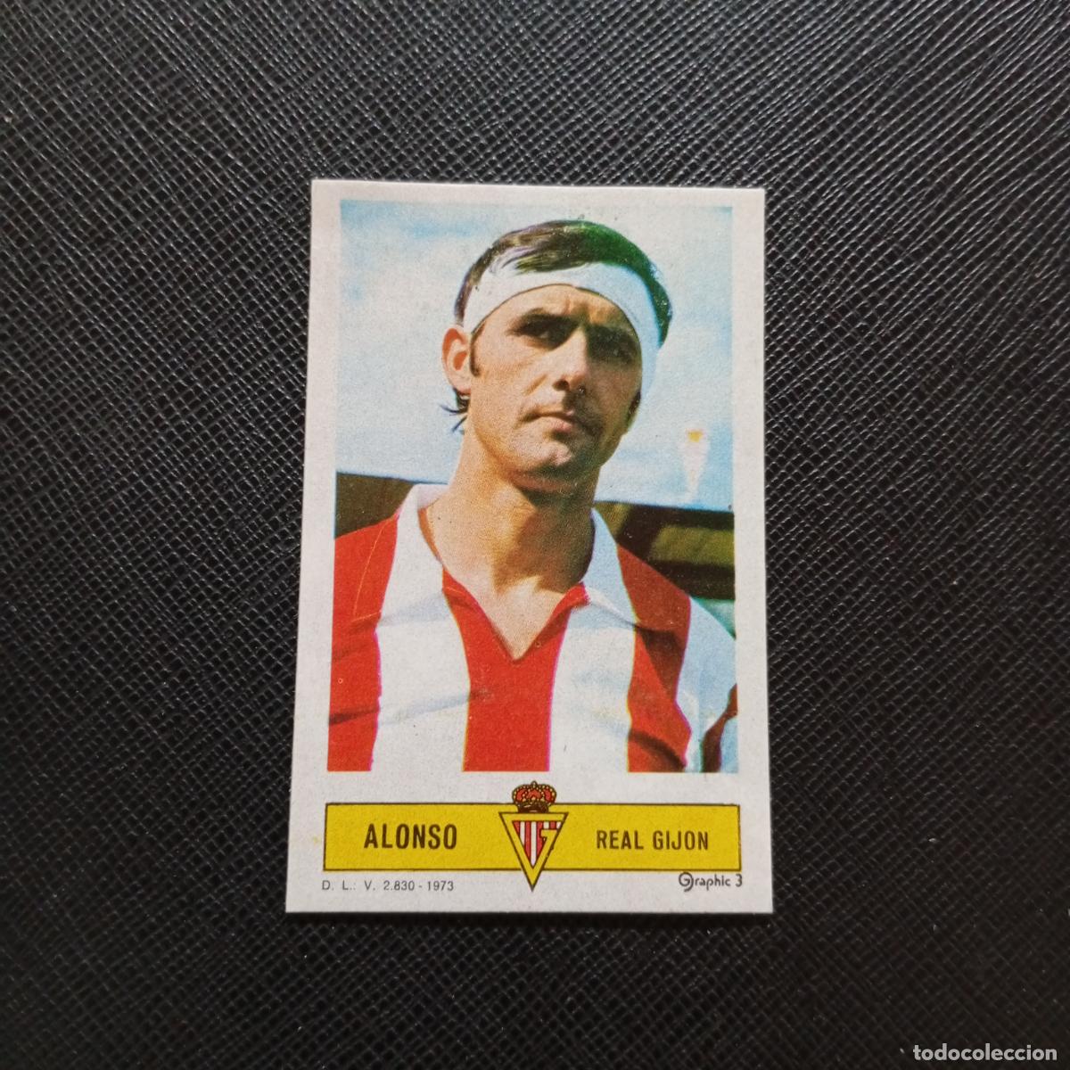 Cromos de f&uacute;tbol: ALONSO SPORTING GIJON ESTE 1973 1974 CROMO FUTBOL LIGA 73 74 - DESPEGADO - A206 PG54