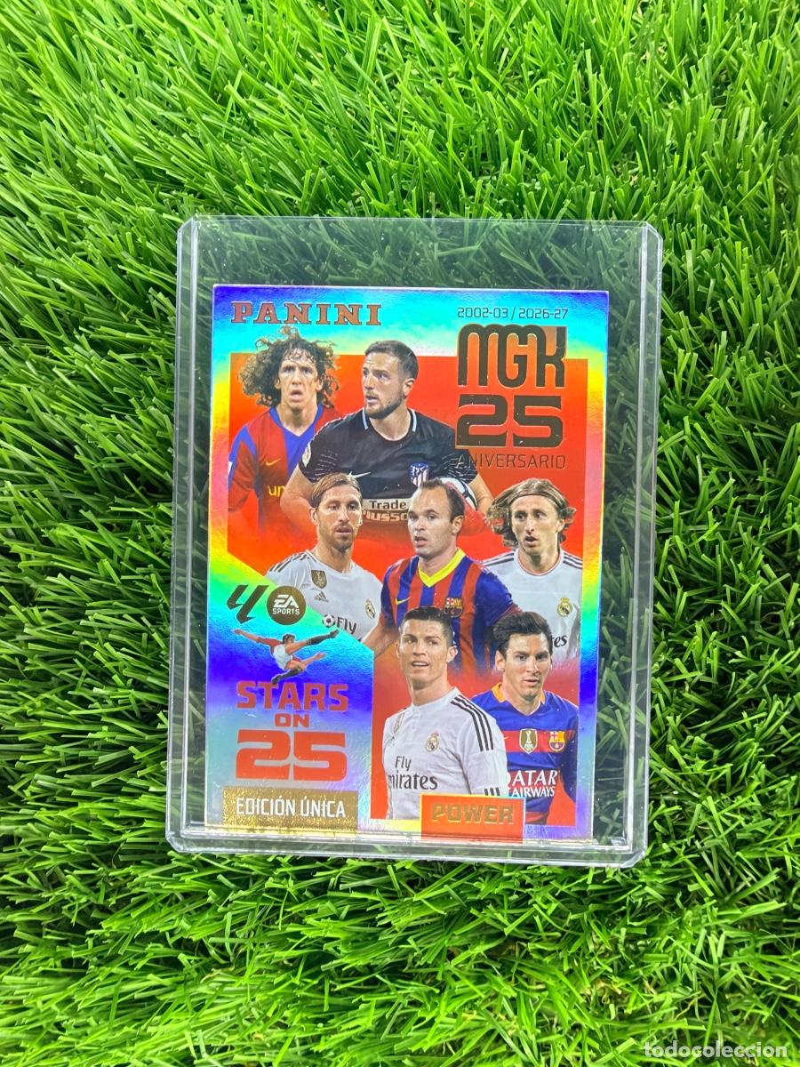 Cromos de f&uacute;tbol: N&ordm; 425P Messi - Cristiano Ronaldo - Iniesta ... Stars on 25 Power Megacracks 26 27