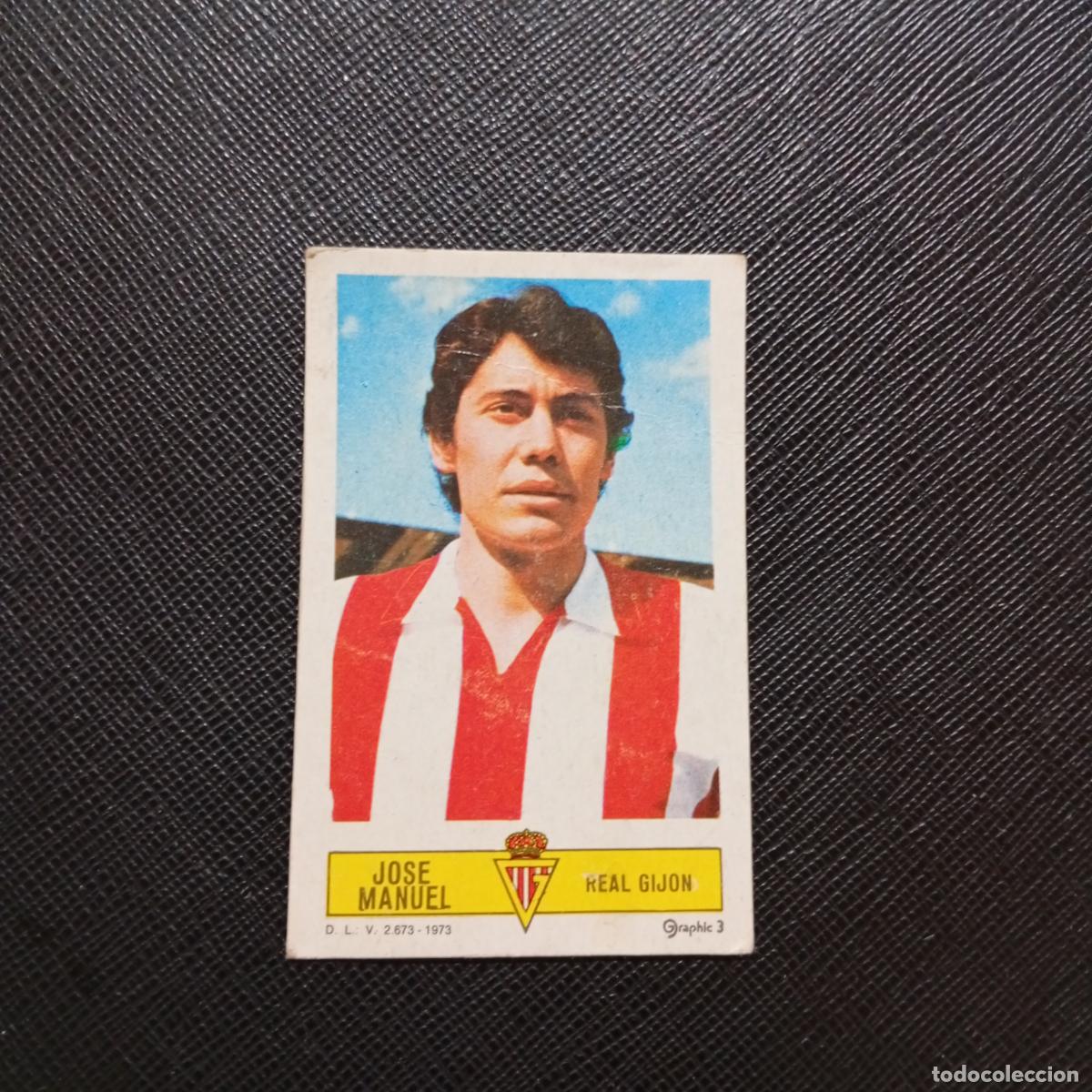 Cromos de f&uacute;tbol: JOSE MANUEL SPORTING GIJON ESTE 1973 1974 CROMO FUTBOL LIGA 73 74 - DESPEGADO - A206 PG55