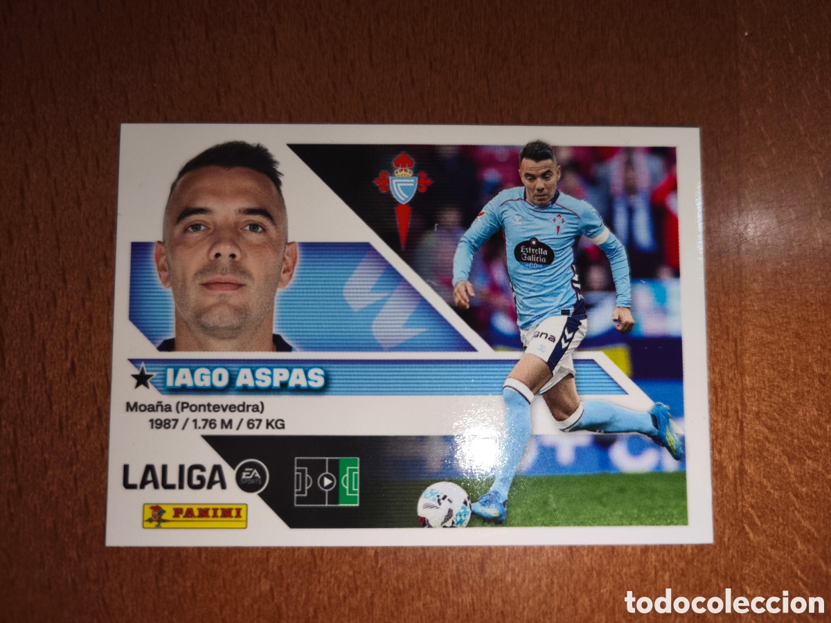 Cromos de f&uacute;tbol: Iago Aspas n&deg;17 liga este 26/27 Celta