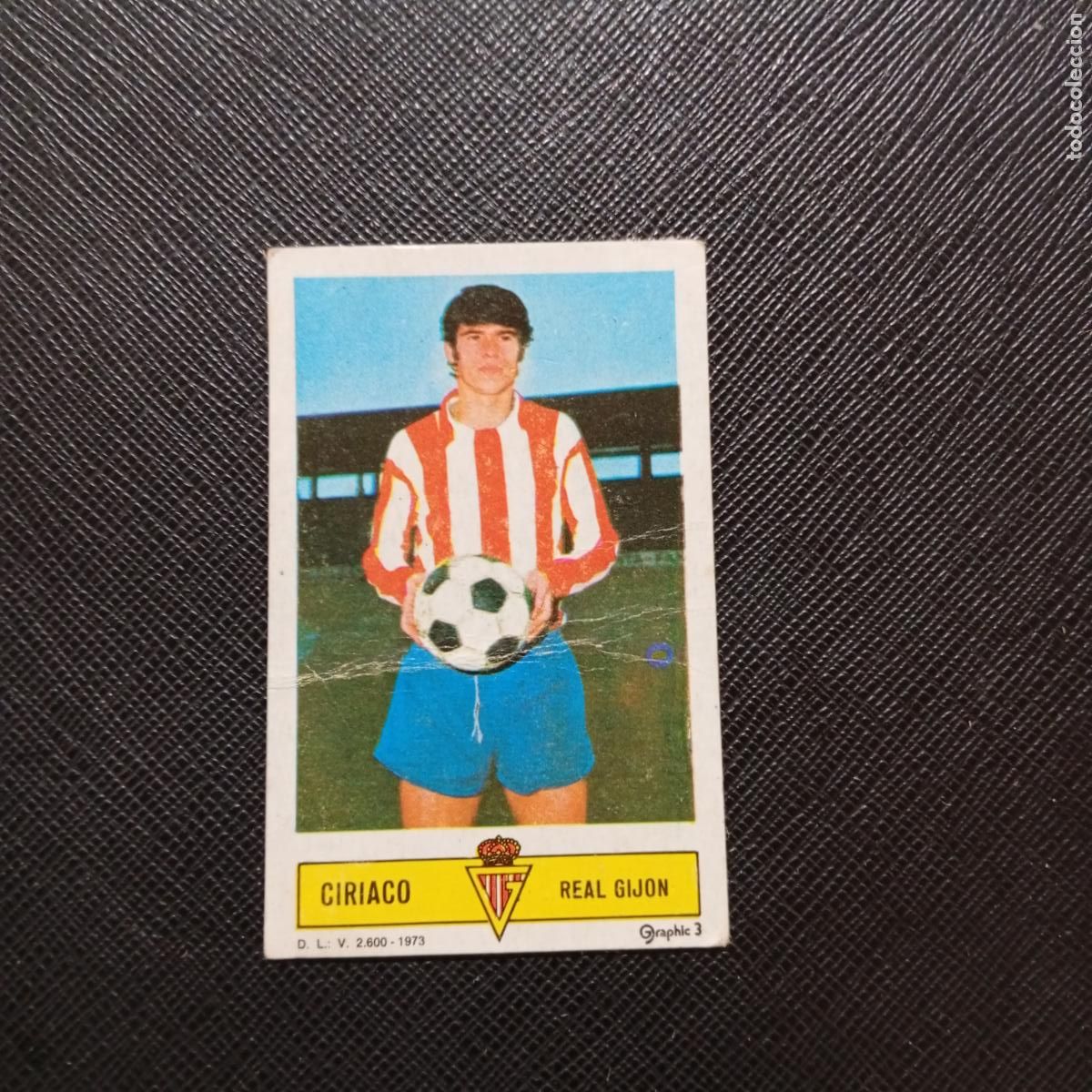 Cromos de f&uacute;tbol: CIRIACO SPORTING GIJON ESTE 1973 1974 CROMO FUTBOL LIGA 73 74 - DESPEGADO - A206 PG58