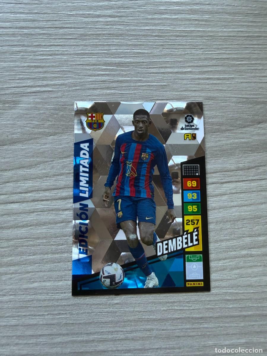 Cromos de f&uacute;tbol: DEMBELE EDICION LIMITADA FC BARCELONA 2022-23 CROMO PANINI ADRENALYN LIGA 22/23