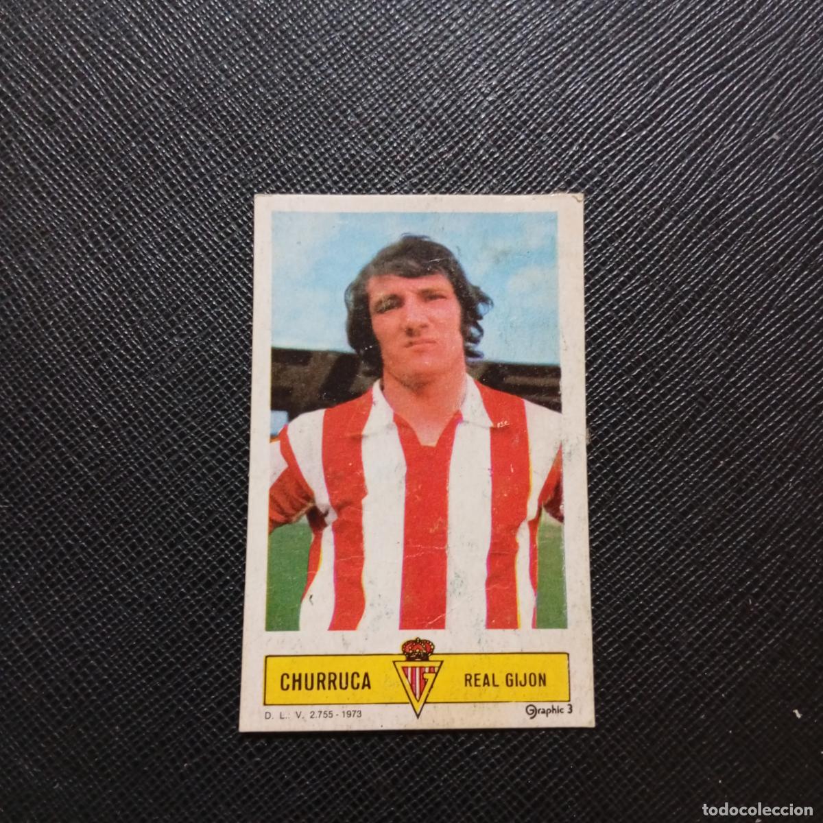 Cromos de f&uacute;tbol: CHURRUCA SPORTING GIJON ESTE 1973 1974 CROMO FUTBOL LIGA 73 74 - DESPEGADO - A206 PG63