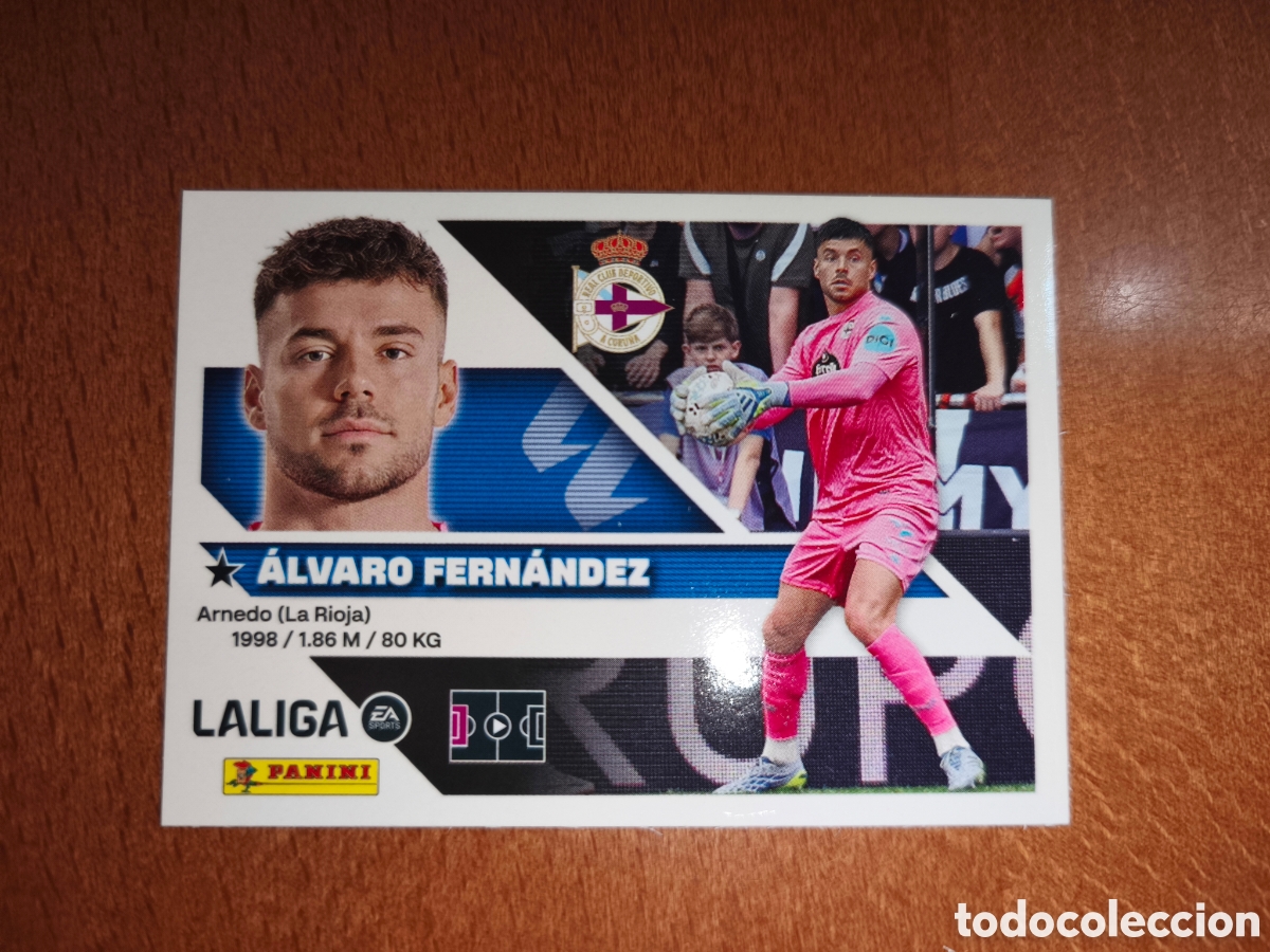 Cromos de f&uacute;tbol: &Aacute;lvaro Fern&aacute;ndez n&deg;3 liga este 26/27 Deportivo
