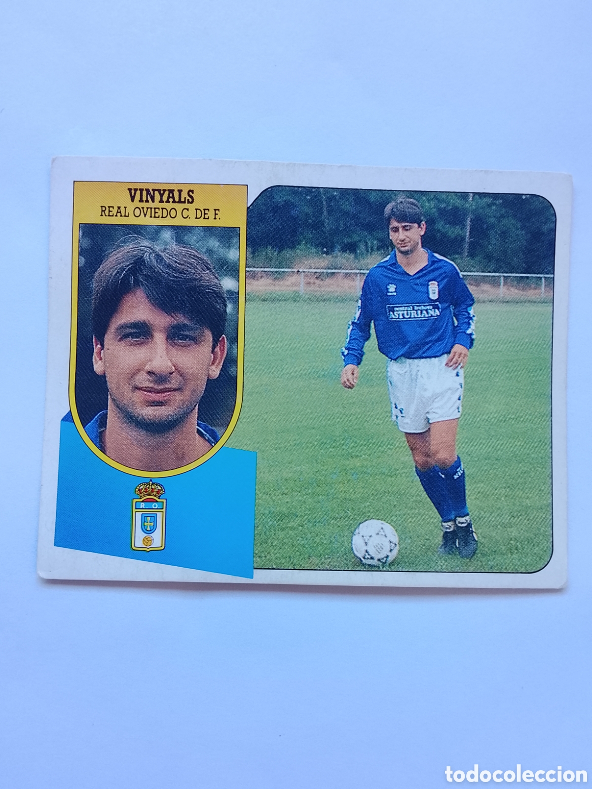 Cromos de f&uacute;tbol: FICHAJE 25 VINYALS OVIEDO SIN PEGAR LIGA ESTE 91-92 CARTON