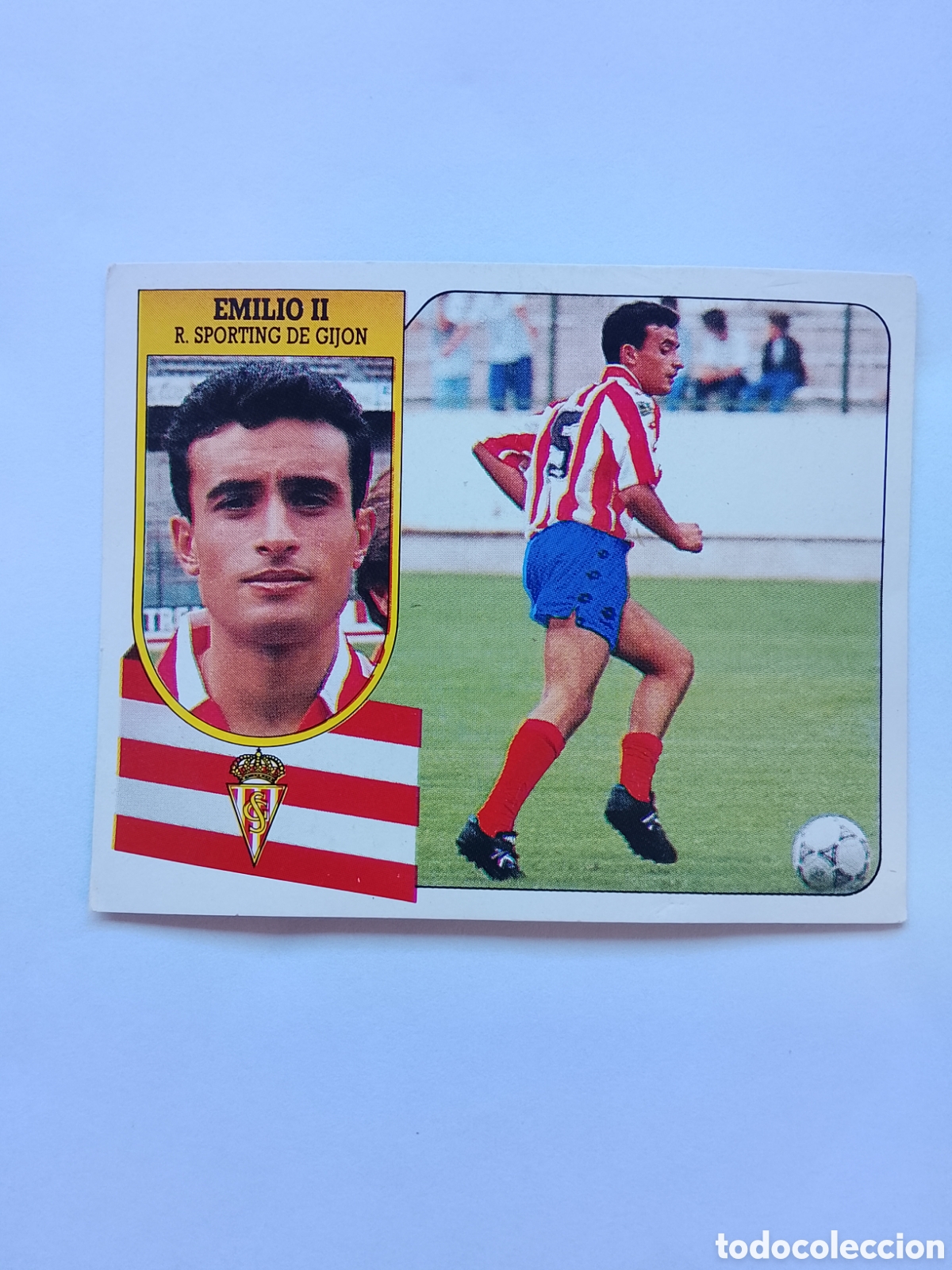 Cromos de f&uacute;tbol: EMILIO II SPORTING GIJON FICHAJE 22 LIGA ESTE 91-92