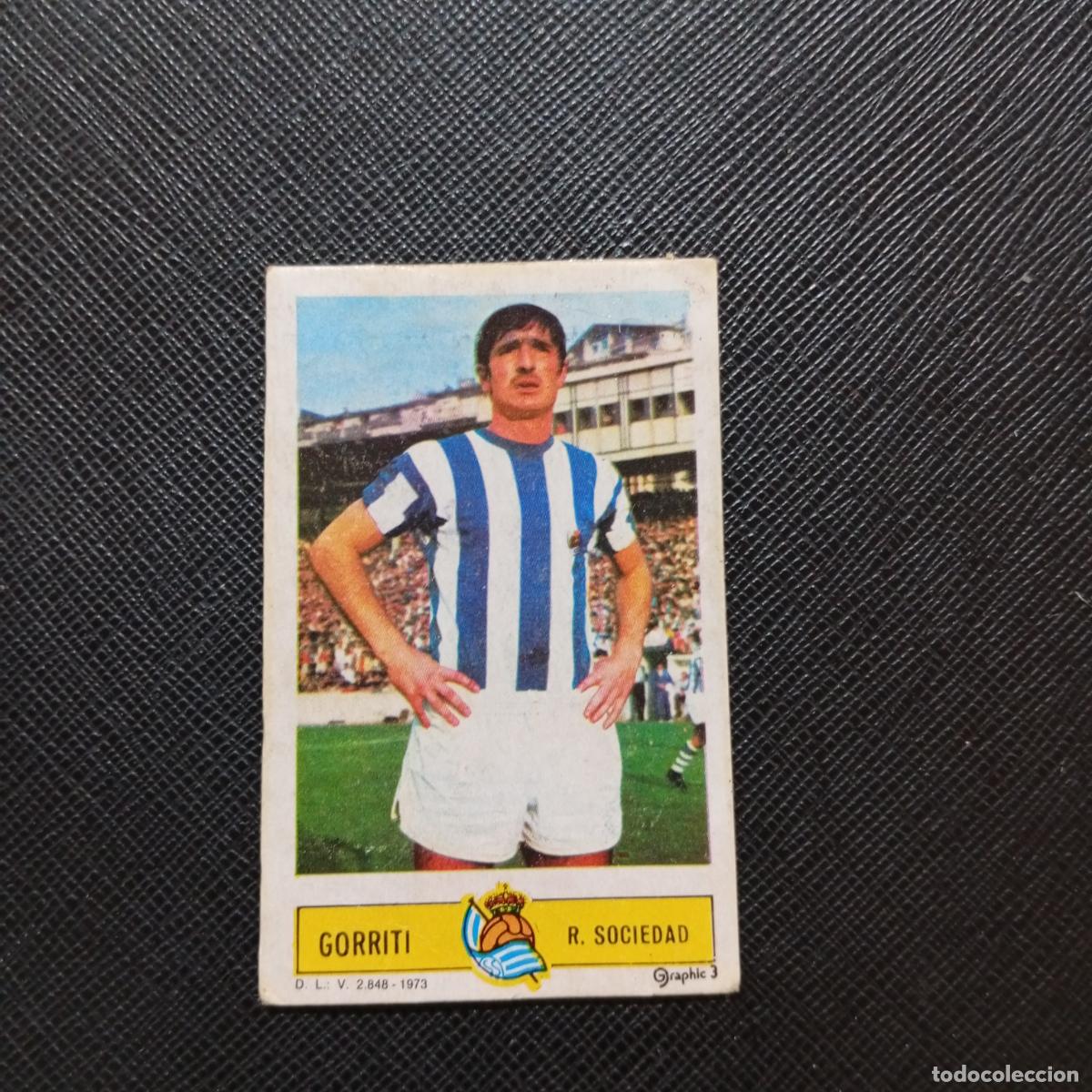 Cromos de f&uacute;tbol: GORRITI REAL SOCIEDAD ESTE 1973 1974 CROMO FUTBOL LIGA 73 74 - DESPEGADO - A206 PG66