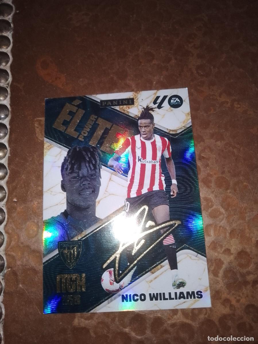 Cromos de f&uacute;tbol: Cromo Nico Williams power el te