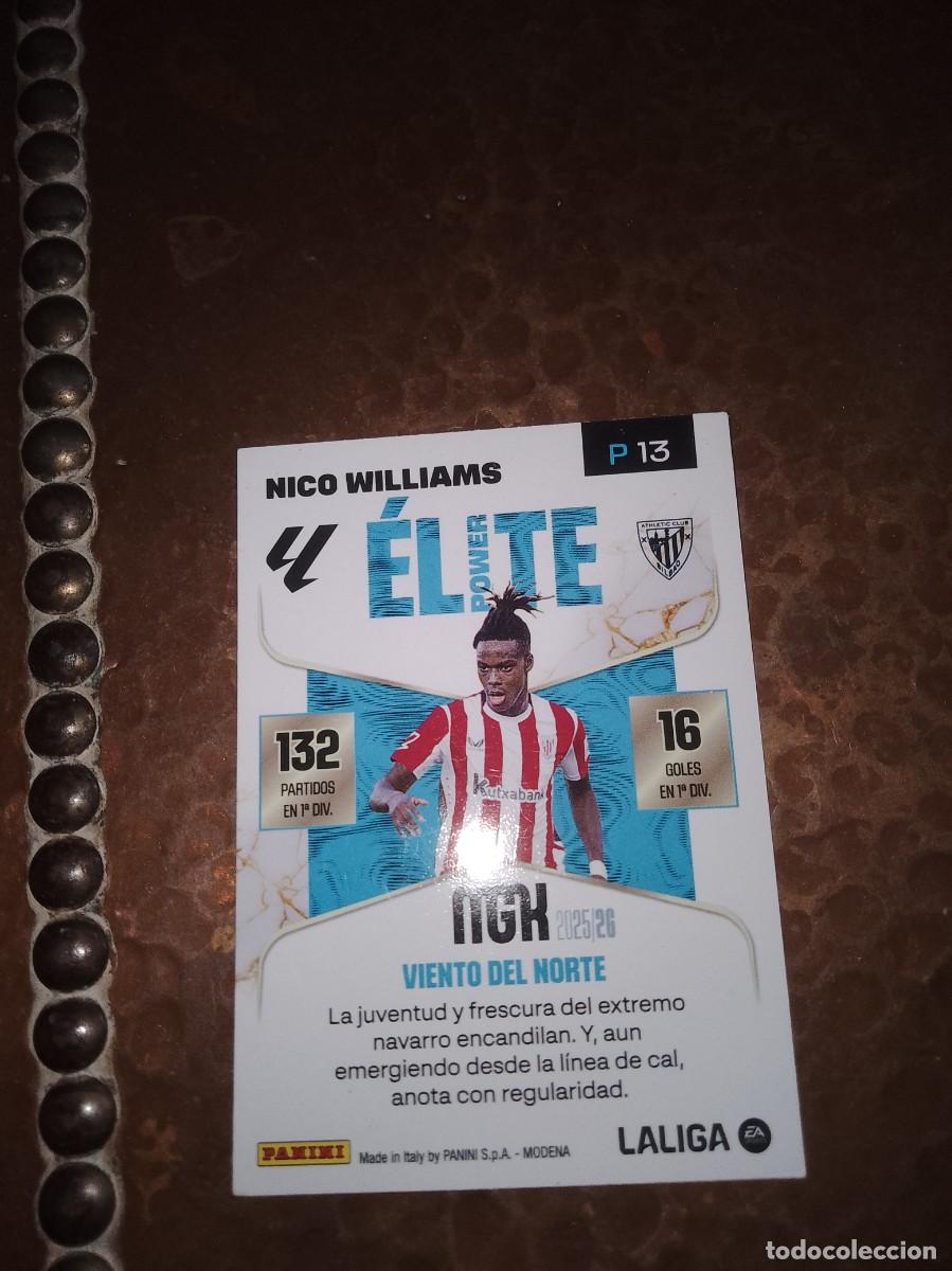 Cromos de f&uacute;tbol: Cromo Nico Williams power el te - Foto 2