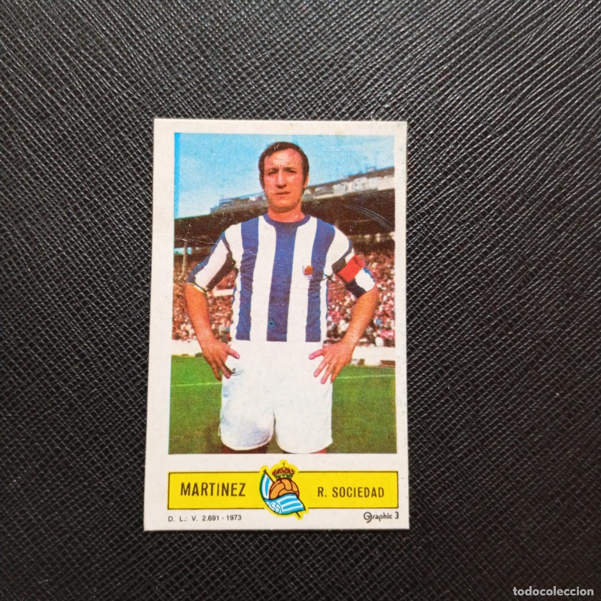 Cromos de f&uacute;tbol: MARTINEZ REAL SOCIEDAD ESTE 1973 1974 CROMO FUTBOL LIGA 73 74 - DESPEGADO - A206 PG66