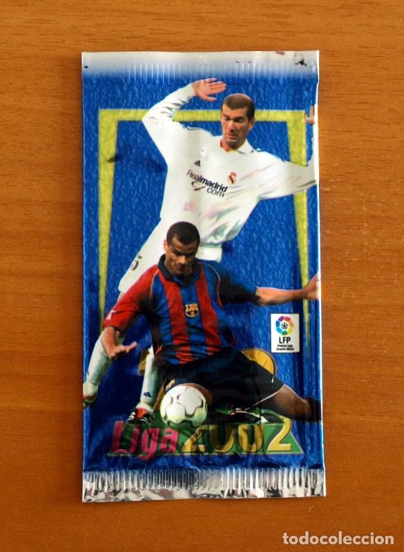 Cartes &agrave; collectionner de Football: Sobre de cromos vacio - Zidane-Rivaldo Las fichas de la Liga 2001-2002 -01-02 - Mundicromo Sport