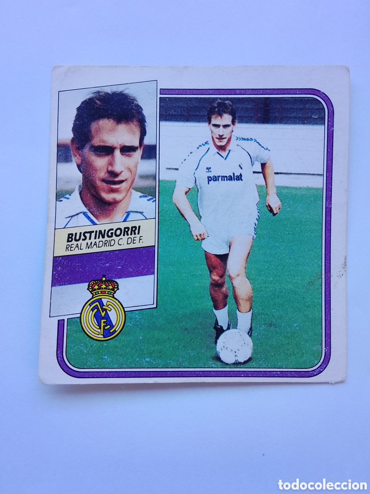 Cromos de f&uacute;tbol: FICHAJE 11 BUSTINGORRI REAL MADRID LIGA ESTE 89-90 SIN PEGAR