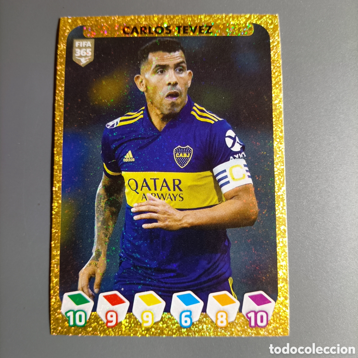 Cromos de f&uacute;tbol: STICKER PANINI ALBUM 2021. FIFA 365 (BOCA JUNIORS) №390 CARLOS T&Eacute;VEZ