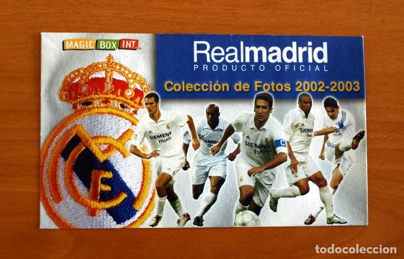 Cromos de f&uacute;tbol: Sobre vacio sin cromos - Real Madrid -Ra&uacute;l-Roberto Carlos-Zidane-Hierro-Helguera-Editorial Magic Box