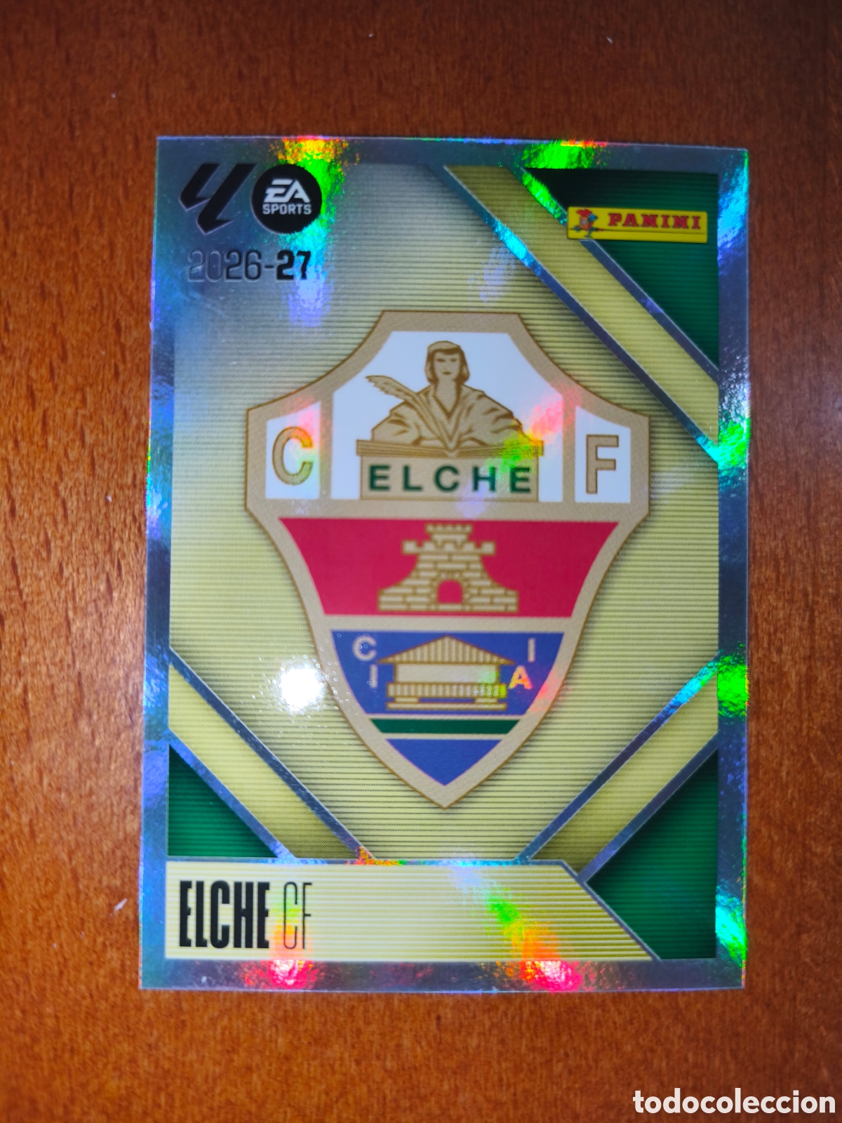 Cromos de f&uacute;tbol: Escudo Elche CF n&deg;1 liga este 26/27