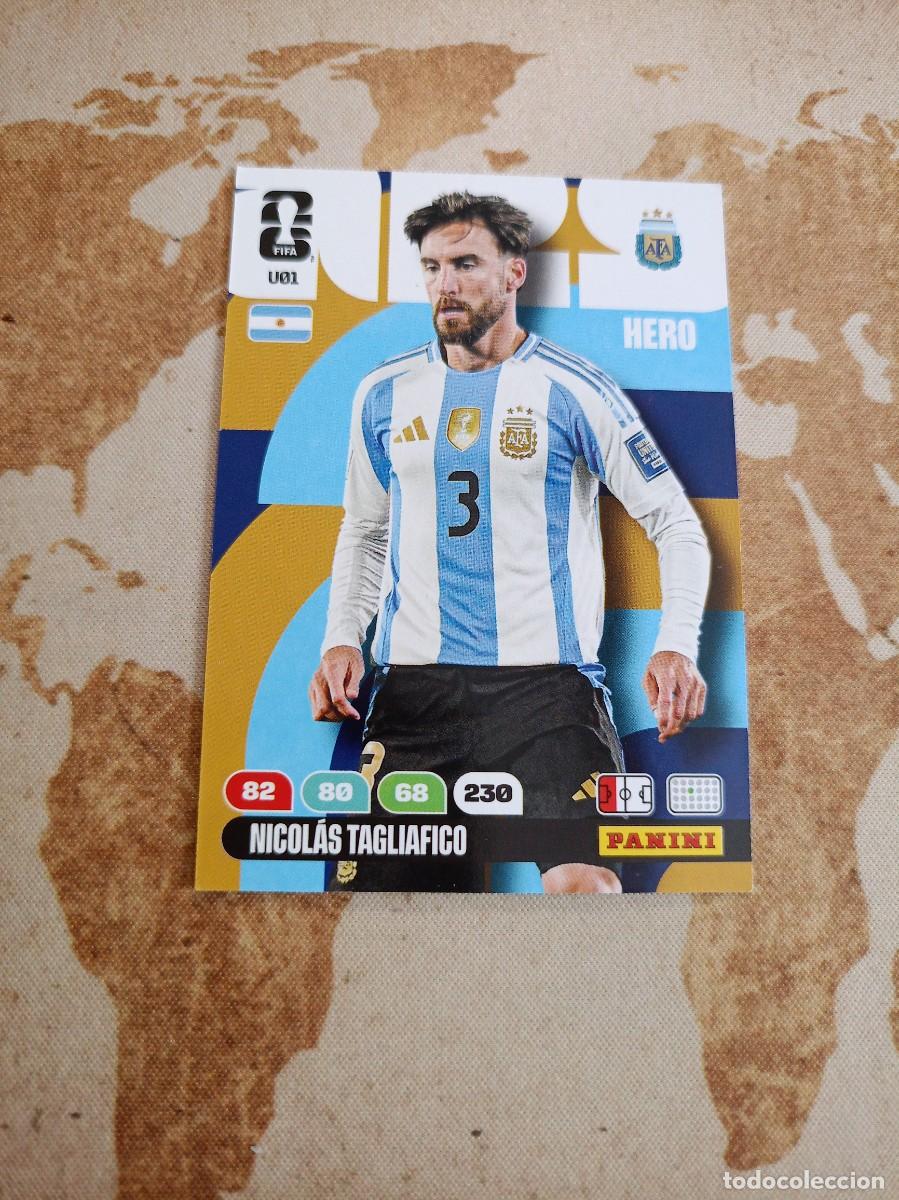Cromos de f&uacute;tbol: U01 NICOL&Aacute;S TAGLIAFICO Adrenalyn WORLD cup 2026