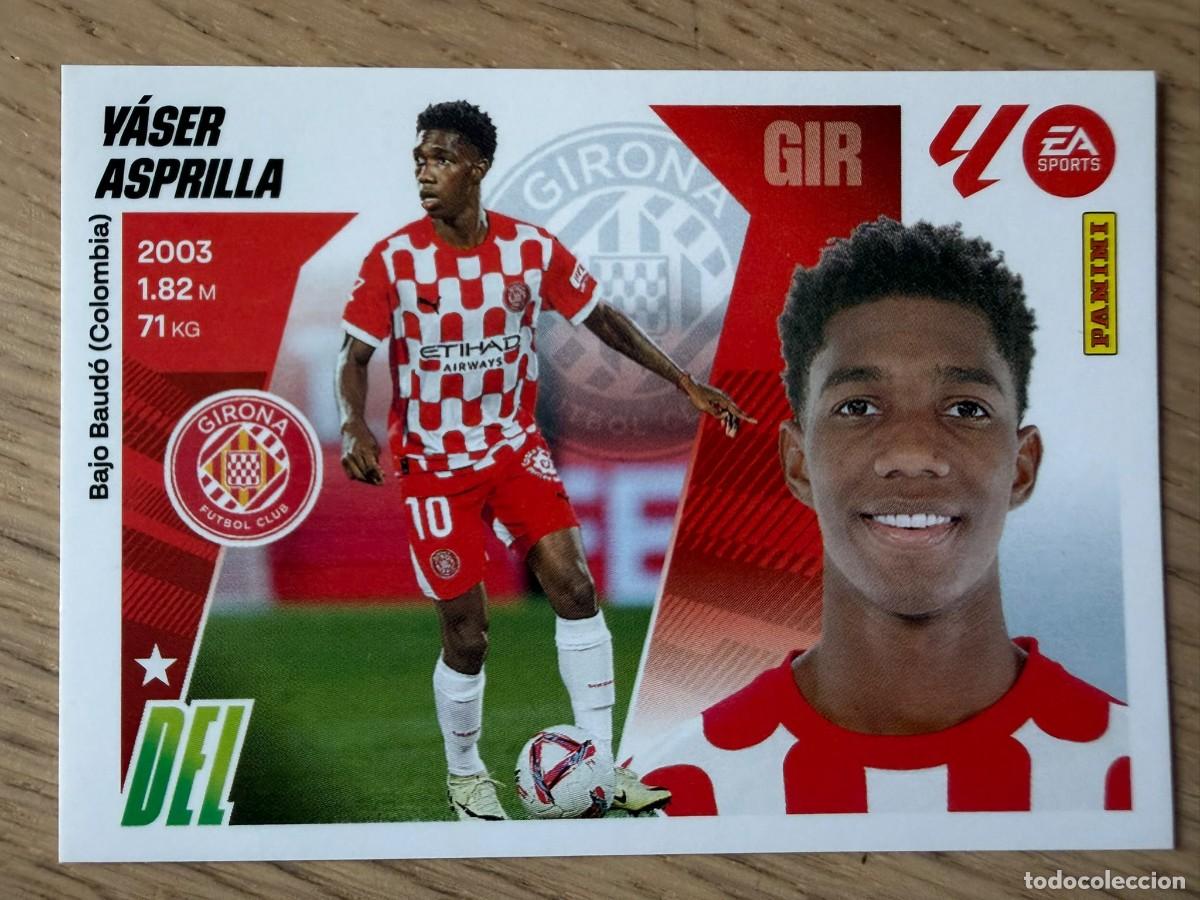 Cromos de f&uacute;tbol: 17 YASER ASPRILLA GIRONA 25 26 2025 2026 LIGA EA SPORTS COLECCIONES ESTE SIN PEGAR STICKER