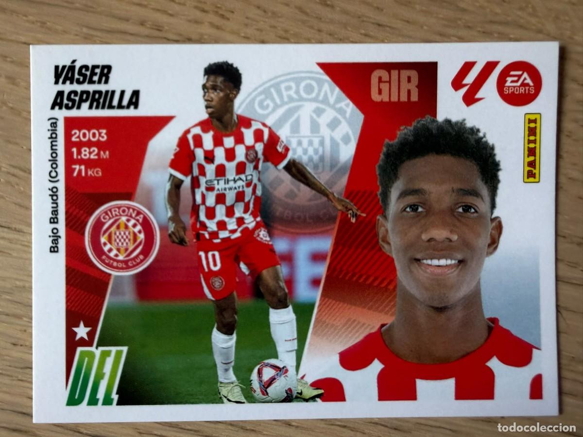 Cromos de f&uacute;tbol: 17 YASER ASPRILLA GIRONA 25 26 2025 2026 LIGA EA SPORTS COLECCIONES ESTE SIN PEGAR STICKER