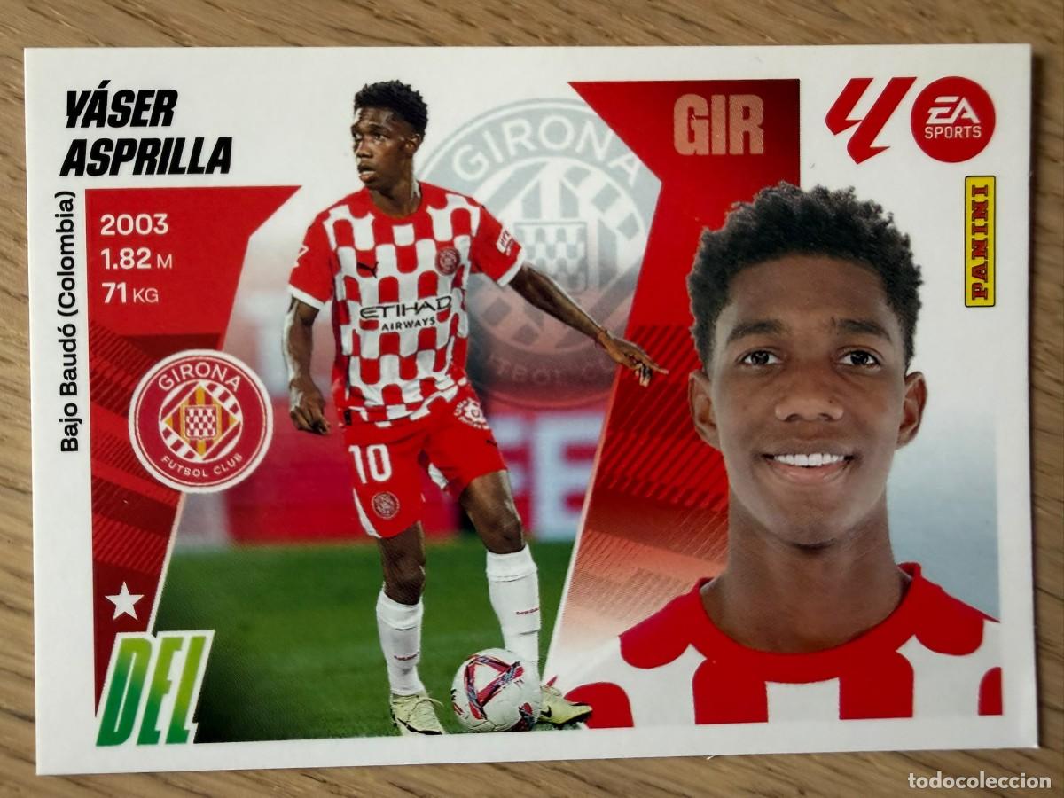 Cromos de f&uacute;tbol: 17 YASER ASPRILLA GIRONA 25 26 2025 2026 LIGA EA SPORTS COLECCIONES ESTE SIN PEGAR STICKER