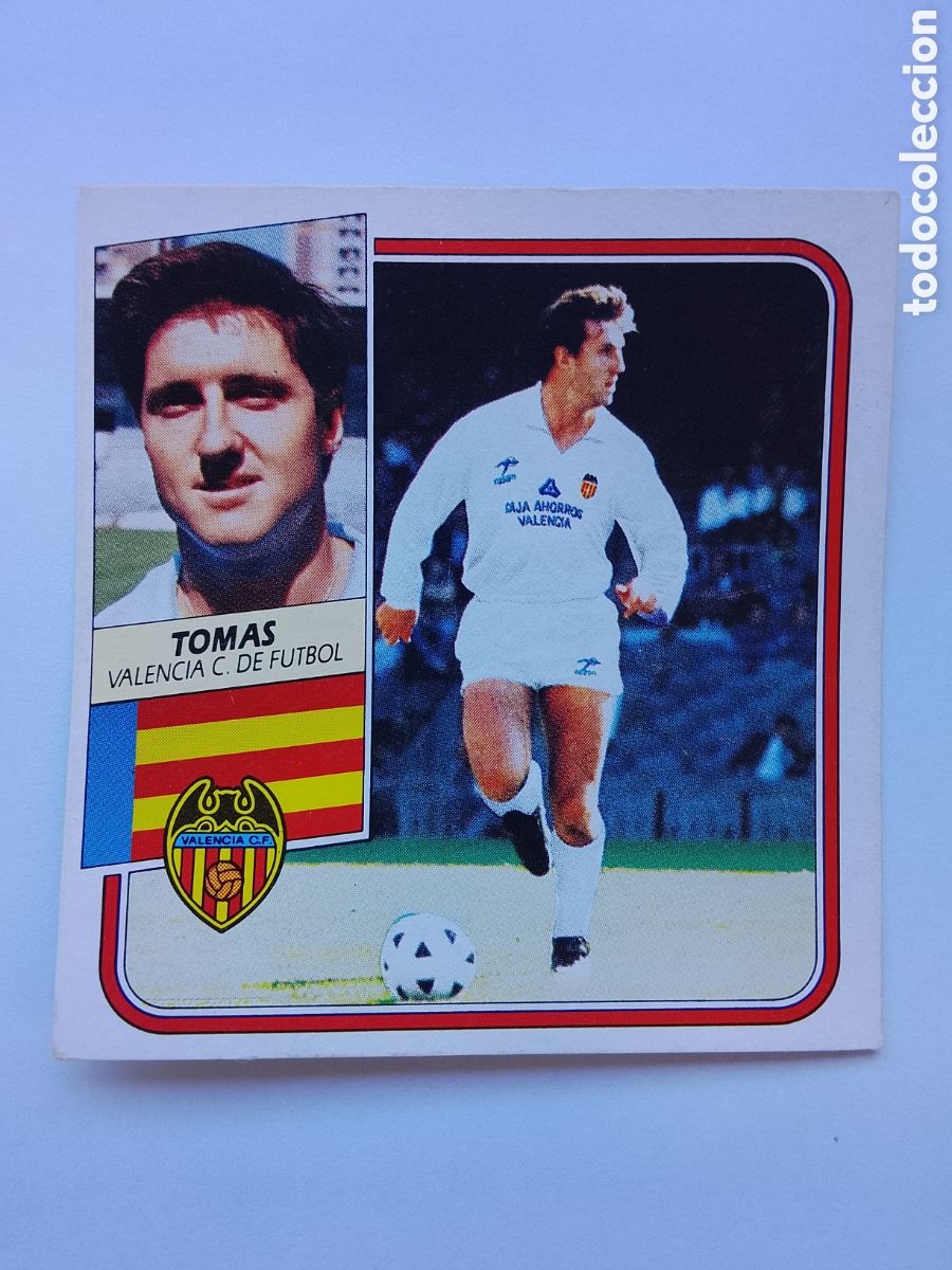 Cromos de f&uacute;tbol: TOMAS VALENCIA FICHAJE 9 LIGA ESTE 89-90