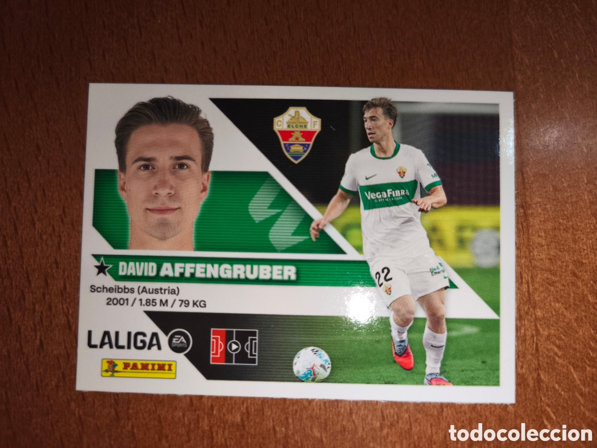 Cromos de f&uacute;tbol: Affengruber n&deg;8 liga este 26/27 Elche
