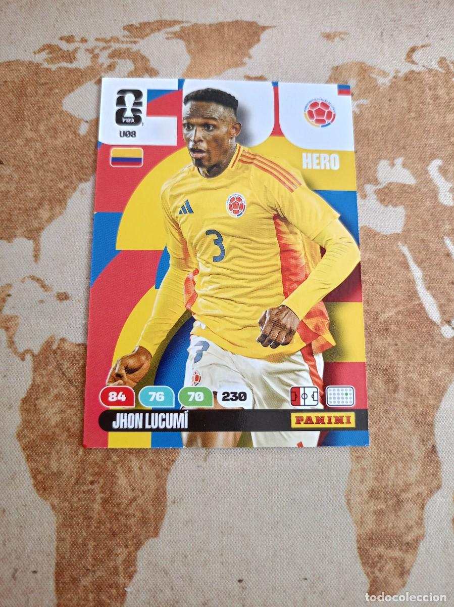 Cromos de f&uacute;tbol: U08 JHON LUCUM&Iacute; Adrenalyn WORLD cup 2026