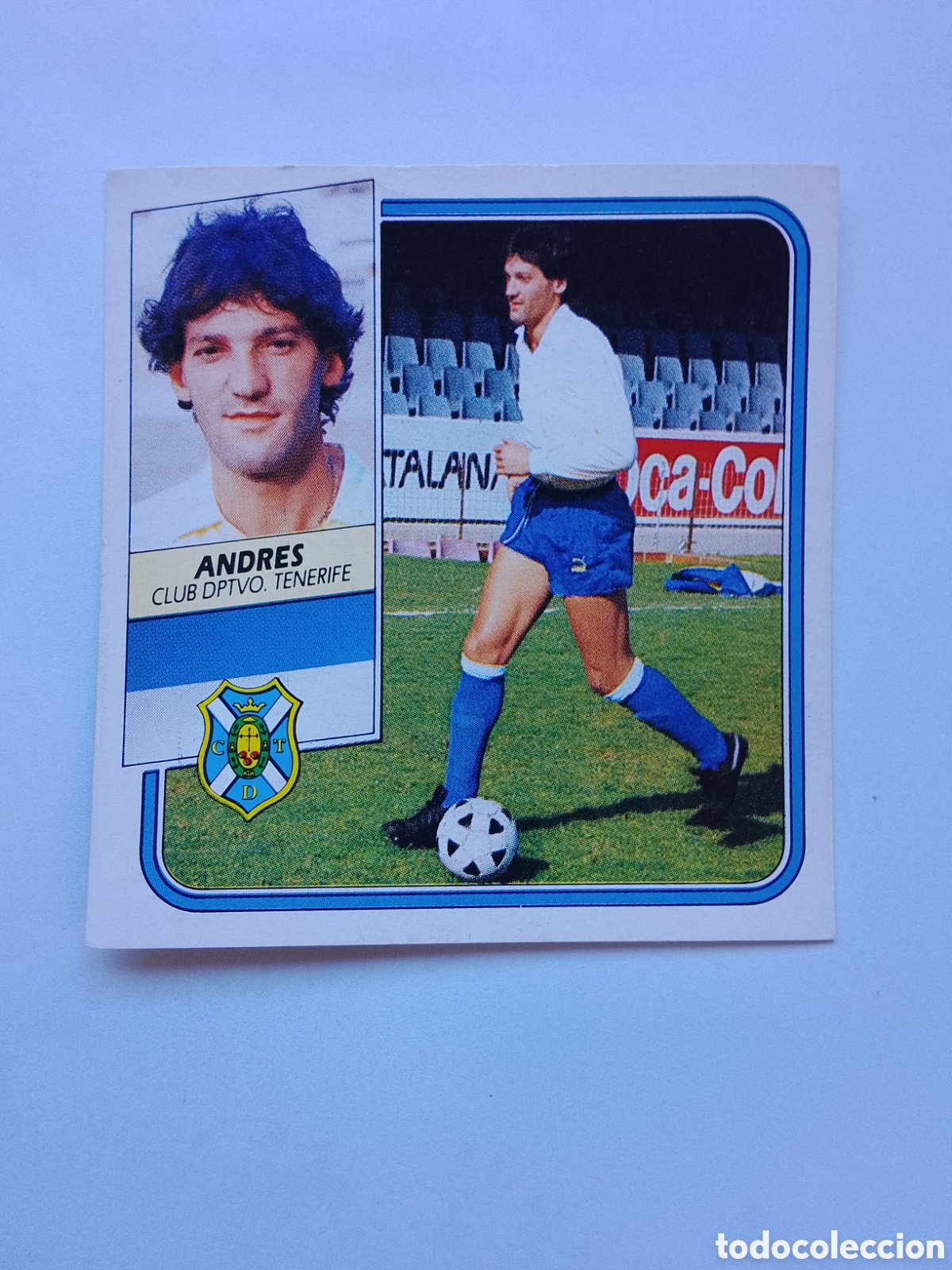 Cromos de f&uacute;tbol: ANDRES DEPORTIVO TENERIFE FICHAJE 7 LIGA ESTE 89-90