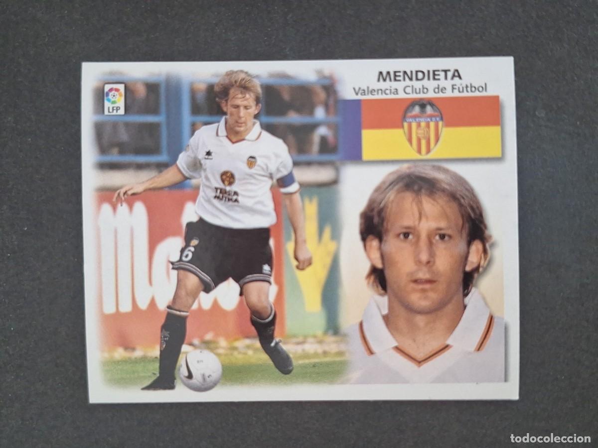 Cromos de f&uacute;tbol: L5 MENDIETA VALENCIA C. F. LIGA ESTE 1999 2000 99 00 NUNCA PEGADO SIN PEGAR